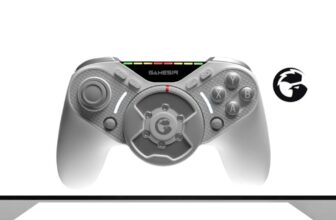 This sport controller has a drive suggestions steering wheel lodged within the center