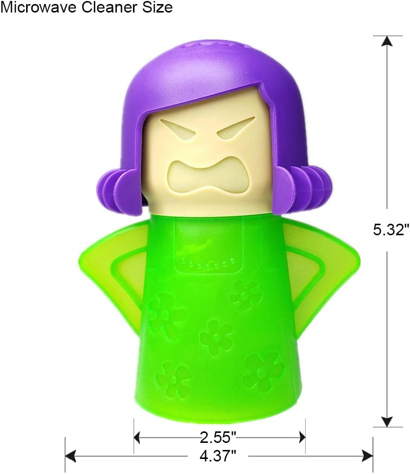 Offended Mama Microwave Oven Steam Cleaner, Offended Mother Microwave Cleaner, Simply Add Vinegar and Water, Minimize Cleansing Time by Half (Inexperienced) - Image 4