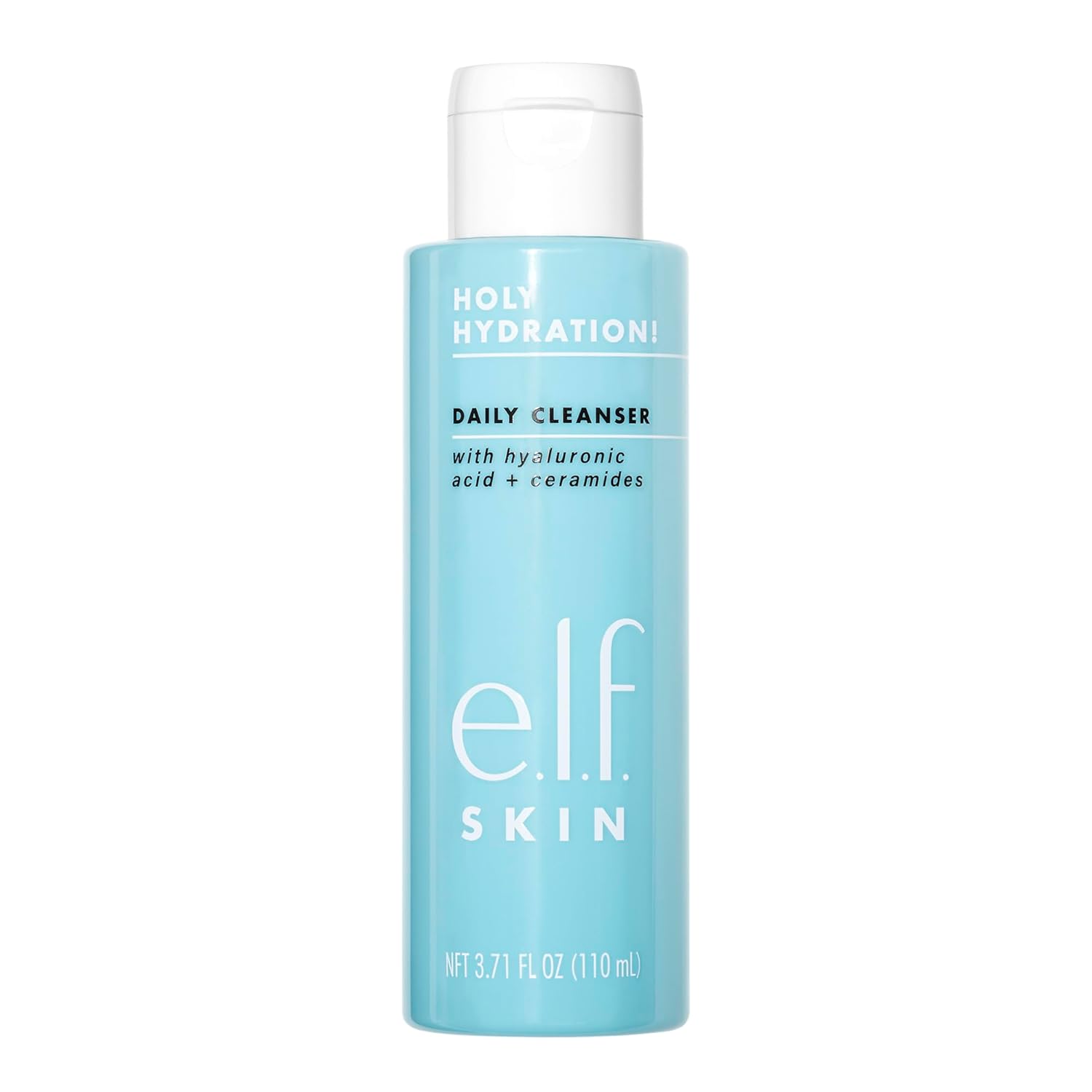 e.l.f. SKIN Holy Hydration! Each day Cleanser, Face Cleanser For Washing Away Extra Oil, Impurities & Make-up, Made With Hyaluronic Acid, Vegan & Cruelty-Free