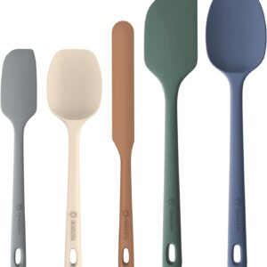 5 Items Silicone Spatula Set, Meals...
