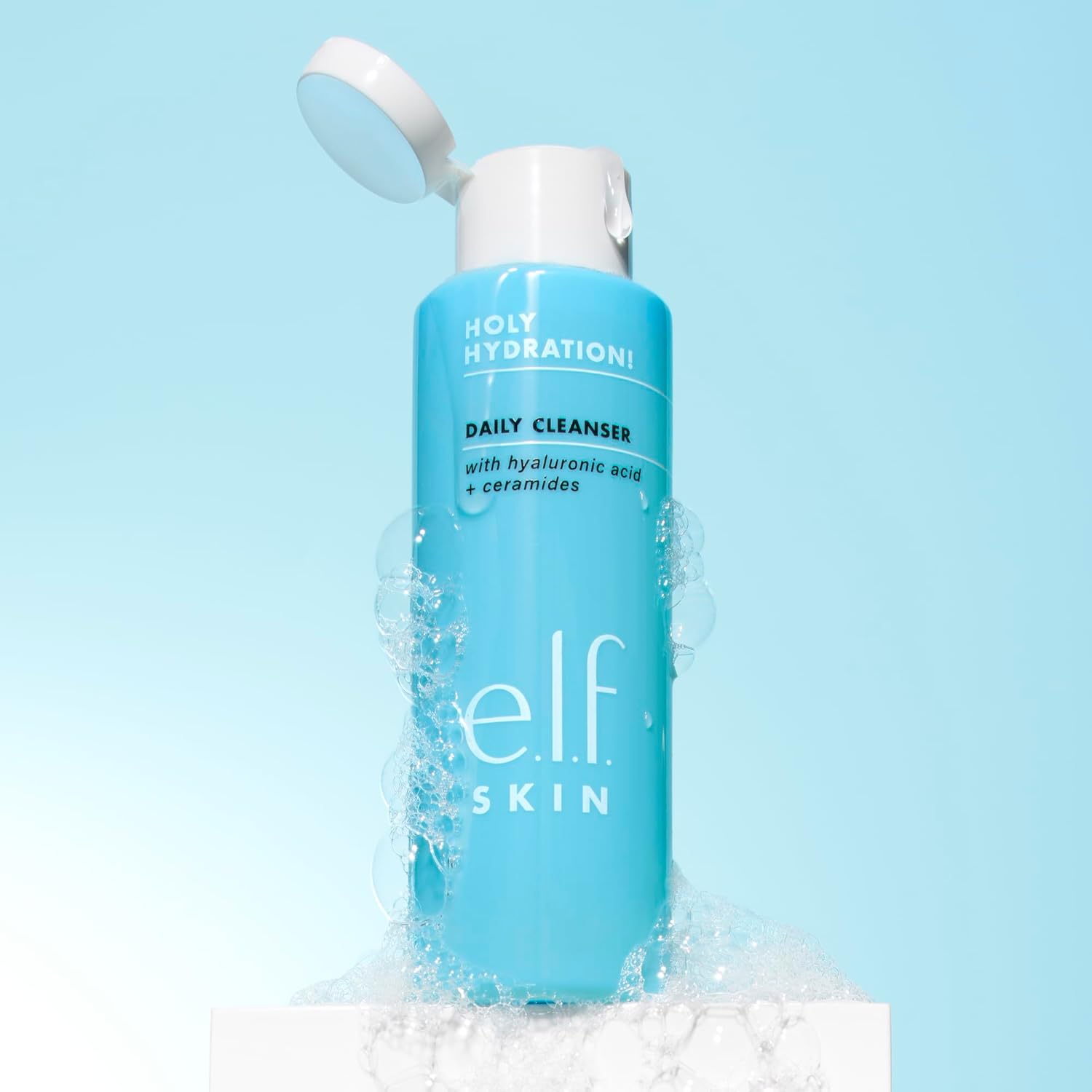 e.l.f. SKIN Holy Hydration! Each day Cleanser, Face Cleanser For Washing Away Extra Oil, Impurities & Make-up, Made With Hyaluronic Acid, Vegan & Cruelty-Free - Image 4