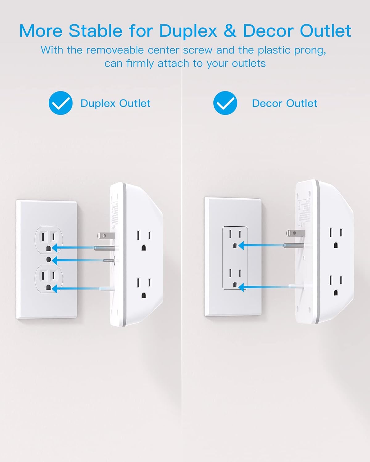 Outlet Extender with Evening Mild, HANYCONY Multi Plug Outlet, USB Wall Charger Surge Protector 4 USB Ports(1 USB C), Energy Strip Electrical Outlet Splitter Expander for House Workplace Dorm Room, ETL - Image 5