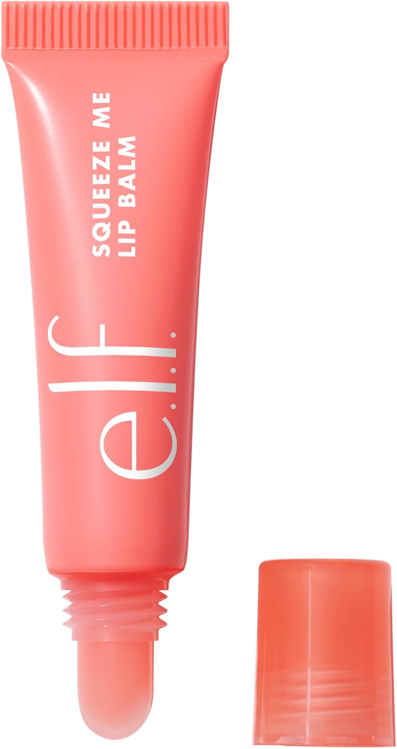 e.l.f. Squeeze Me Lip Balm, Moisturizing Lip Balm for A Sheer Tint of Colour, Infused with Hyaluronic Acid, Vegan & Cruelty-Free