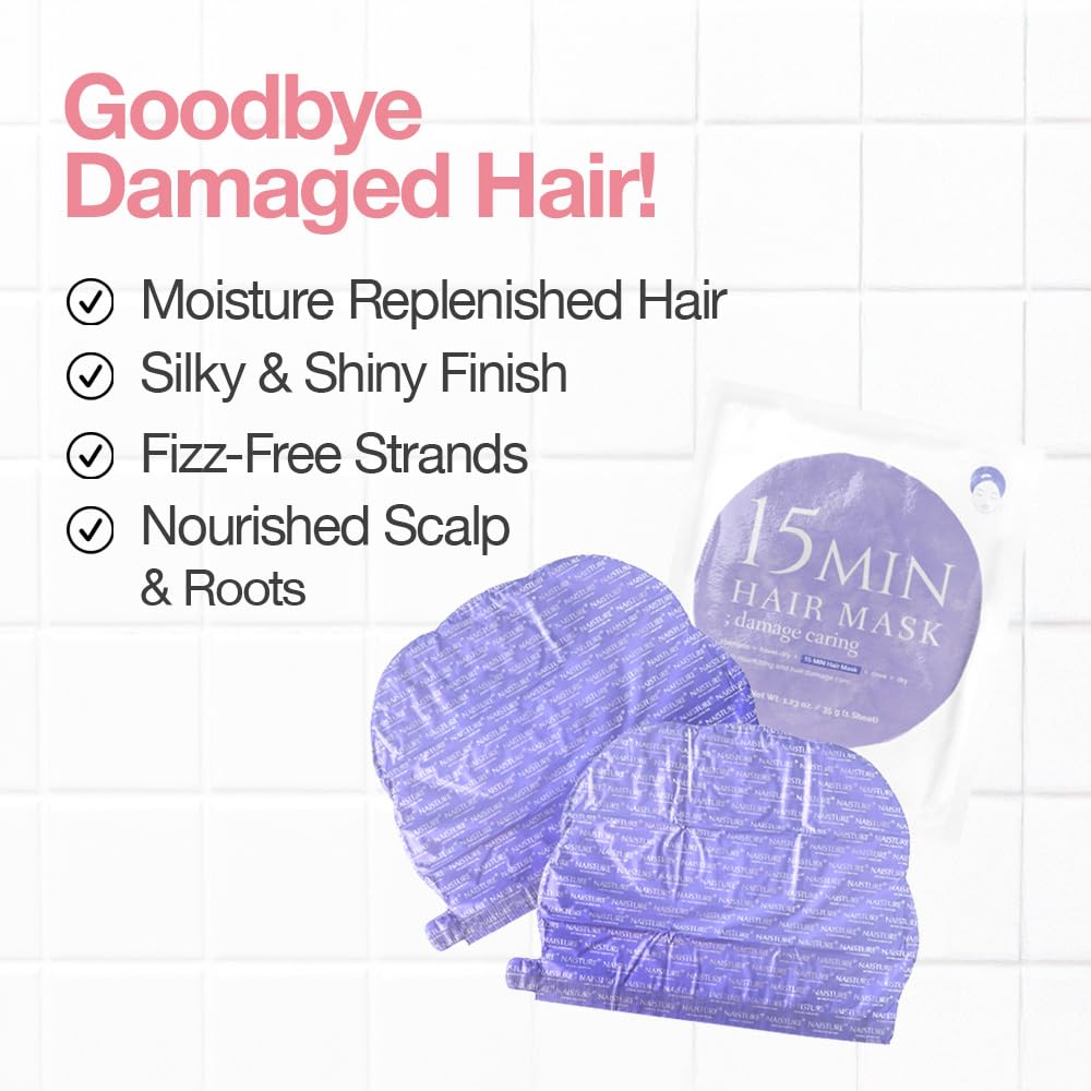 Naisture 15 Min Pamper Me Package Korean Spa Skincare Reward Set for Ladies-Head to Toe with Hair, Face, Eye, Hand, & Foot Masks (7 pcs) - Image 7