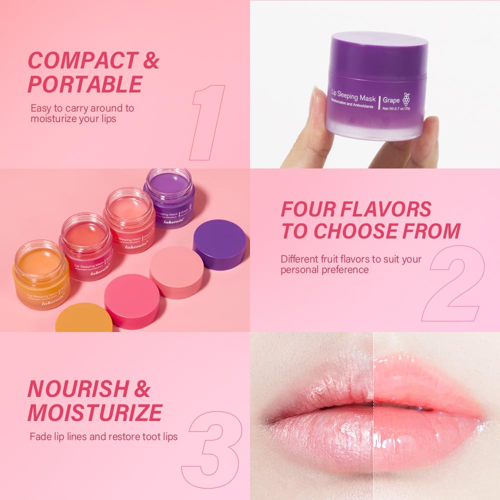 Sleeping lip masks, Nourish & Hydrate Lip Masks With Vitamin C, Antioxidants, Lip Balm, Lip Pores and skin Care, Enhance Lip Coloration, Cut back Lip Strains - Image 6