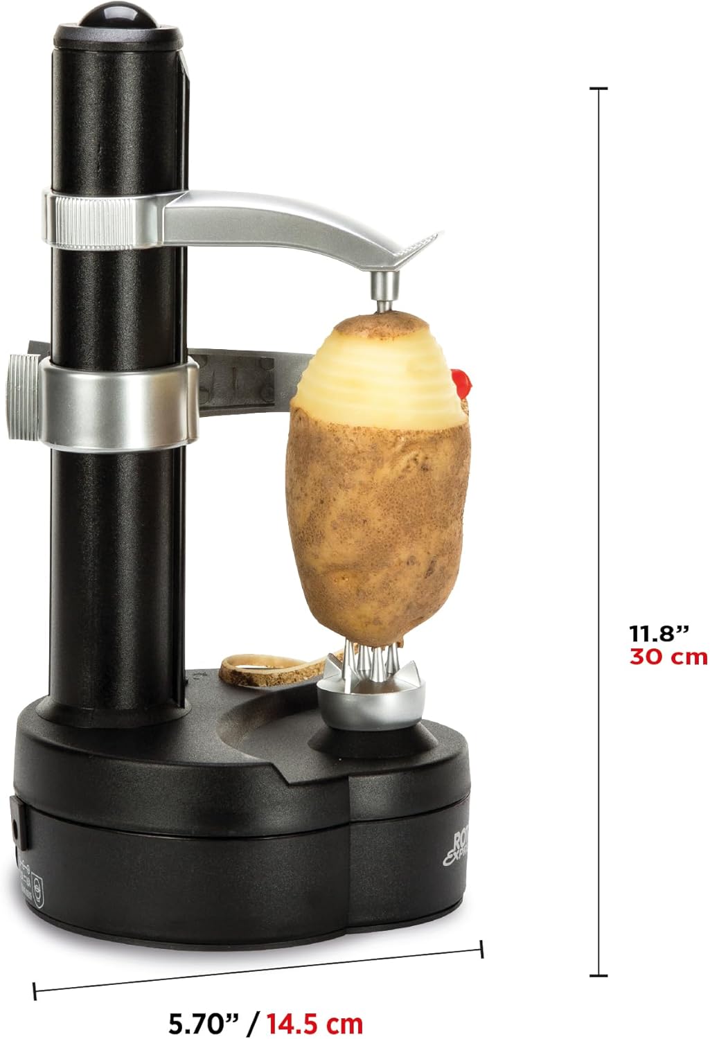 Starfrit Rotato Categorical Electrical Peeler - 2 Spare Blades - Protected & Straightforward to Use - Effortlessly Peels Greens and Fruit - Image 7