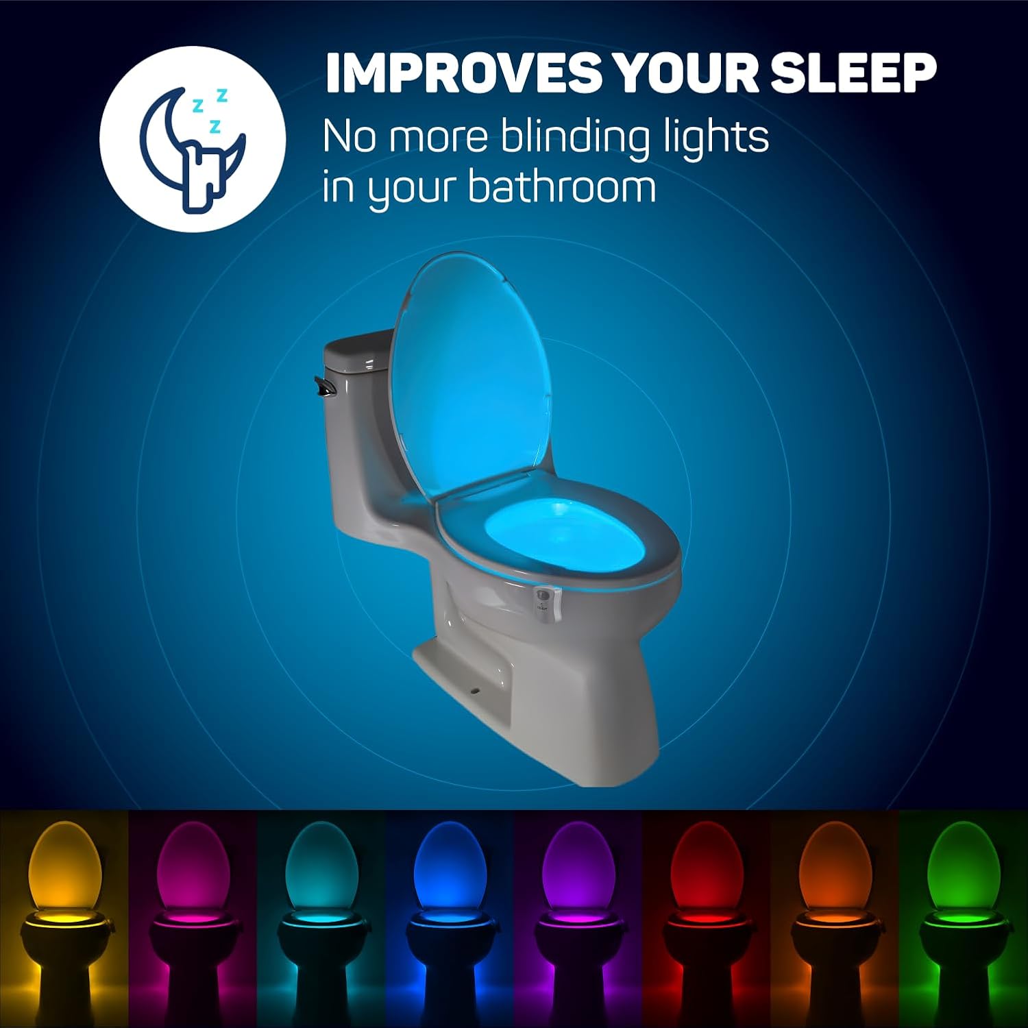 ToiLight The Authentic Rest room Bowl Evening Mild. Enjoyable Helpful Toilet Movement Sensor Tech Gadget. Humorous Novelty Birthday Present Thought. Stocking Stuffer for Him Her Guys Males Mother Brother - Image 2