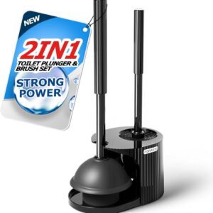 2 in 1 Bathroom Plunger and Brush S...