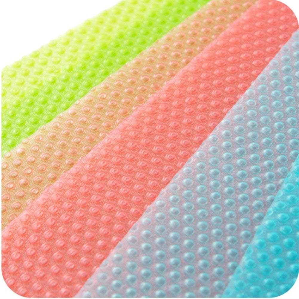 9 Pack Fridge Mats,Washable Fridge Mats Liners Straightforward to Clear Fridge Pads Mat Cabinets Drawer Desk Mats Fridge Liners for Cabinets,3Red/3Green/3Blue - Image 6