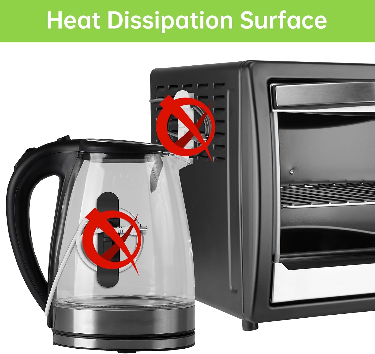 6PCS Twine Organizer for Home equipment, Upgraded Kitchen Equipment Twine Wrap, Twine Holder Stick on Strain Cooker, Espresso Maker, Air Fryer and Blender(3 Black + 3 White) - Image 7