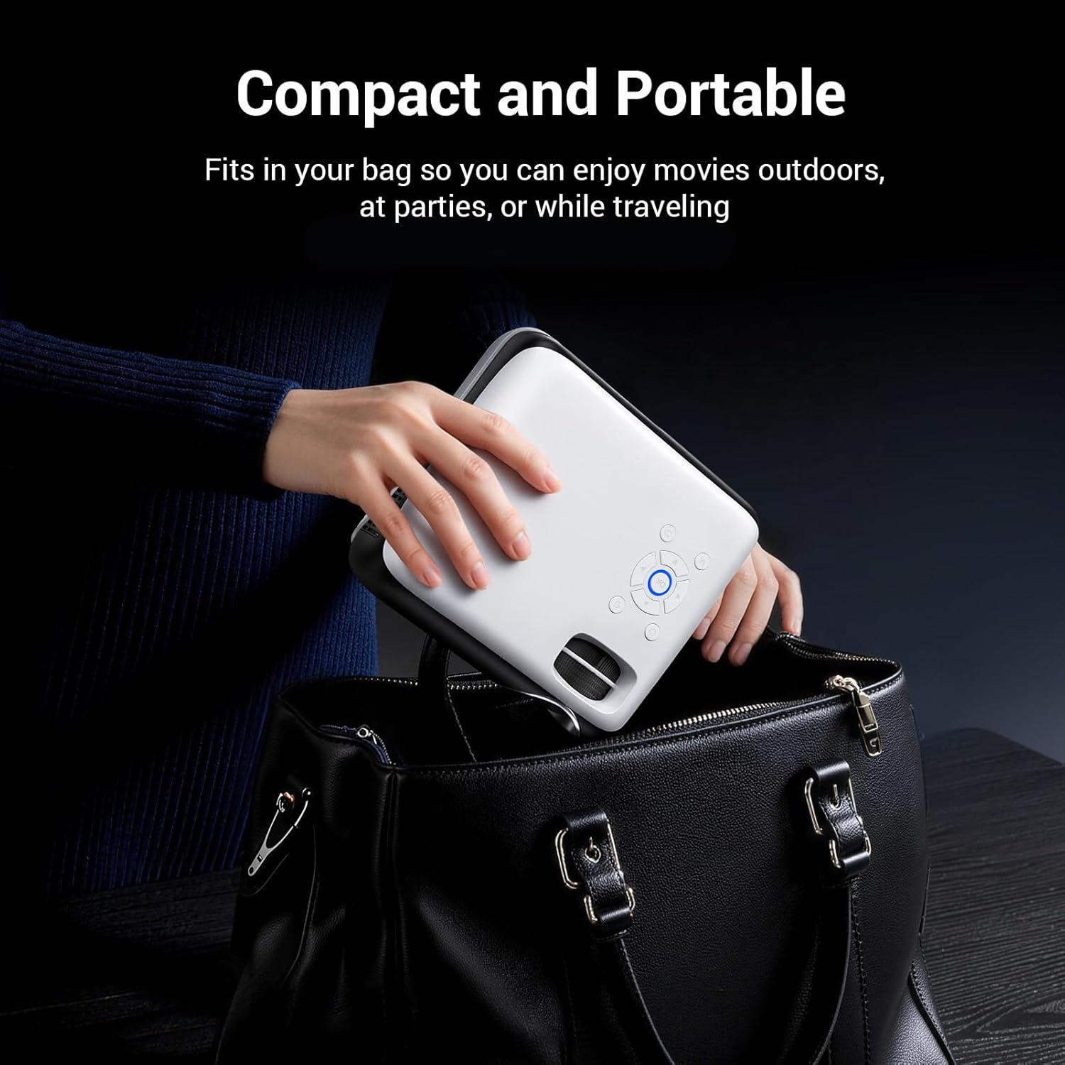 Official Licensed Google TV Sensible Projector, HAPPRUN 4K UHD Residence Theater with Dolby Sound, Wi-Fi & Bluetooth, Constructed-in Streaming Apps, Suitable with Video games Consoles & Smartphone, Indoor & Outside Use - Image 6