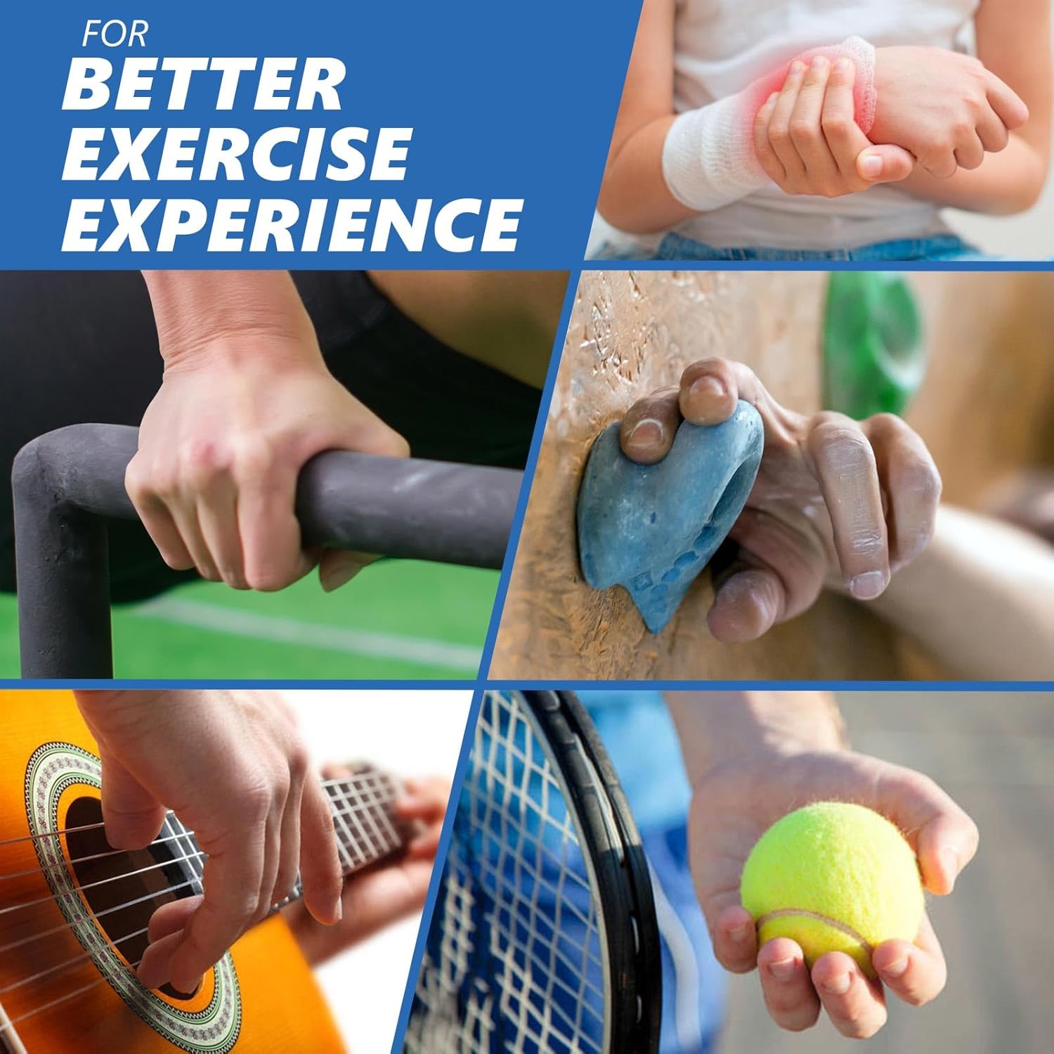 roygra Grip Energy Coach (8 Pack), Forearm Strengthener, Stress Balls for Adults, Hand Strengthening Gadgets, Wrist Finger Strengthener, Bodily Remedy Train Gear, Golf Baseball Climbing - Image 6