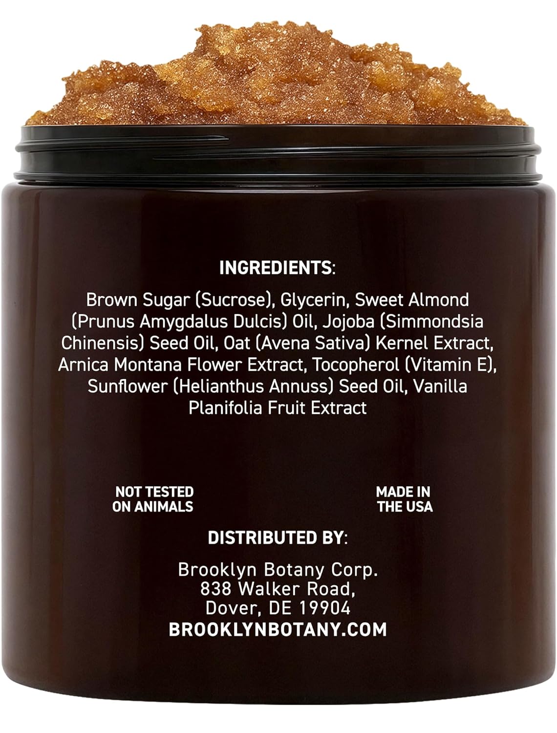 Brooklyn Botany Brown Sugar Physique Scrub - Moisturizing and Exfoliating Physique, Face, Hand, Foot Scrub - Fights Pimples, Positive Strains & Wrinkles, Nice Items For Girls & Males - 10 oz - Image 3