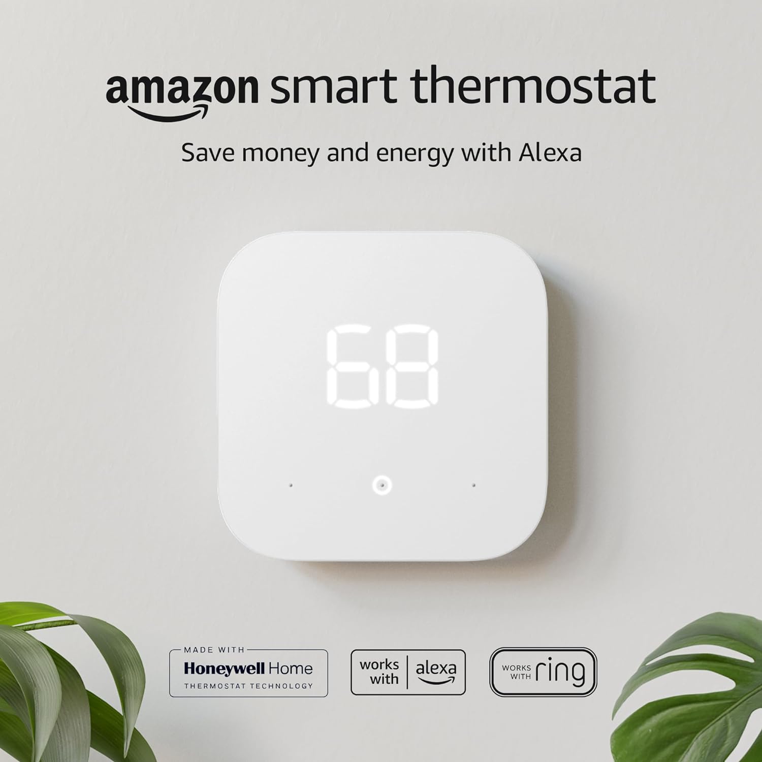 Amazon Sensible Thermostat – Lower your expenses and vitality - Works with Alexa and Ring - C-wire required