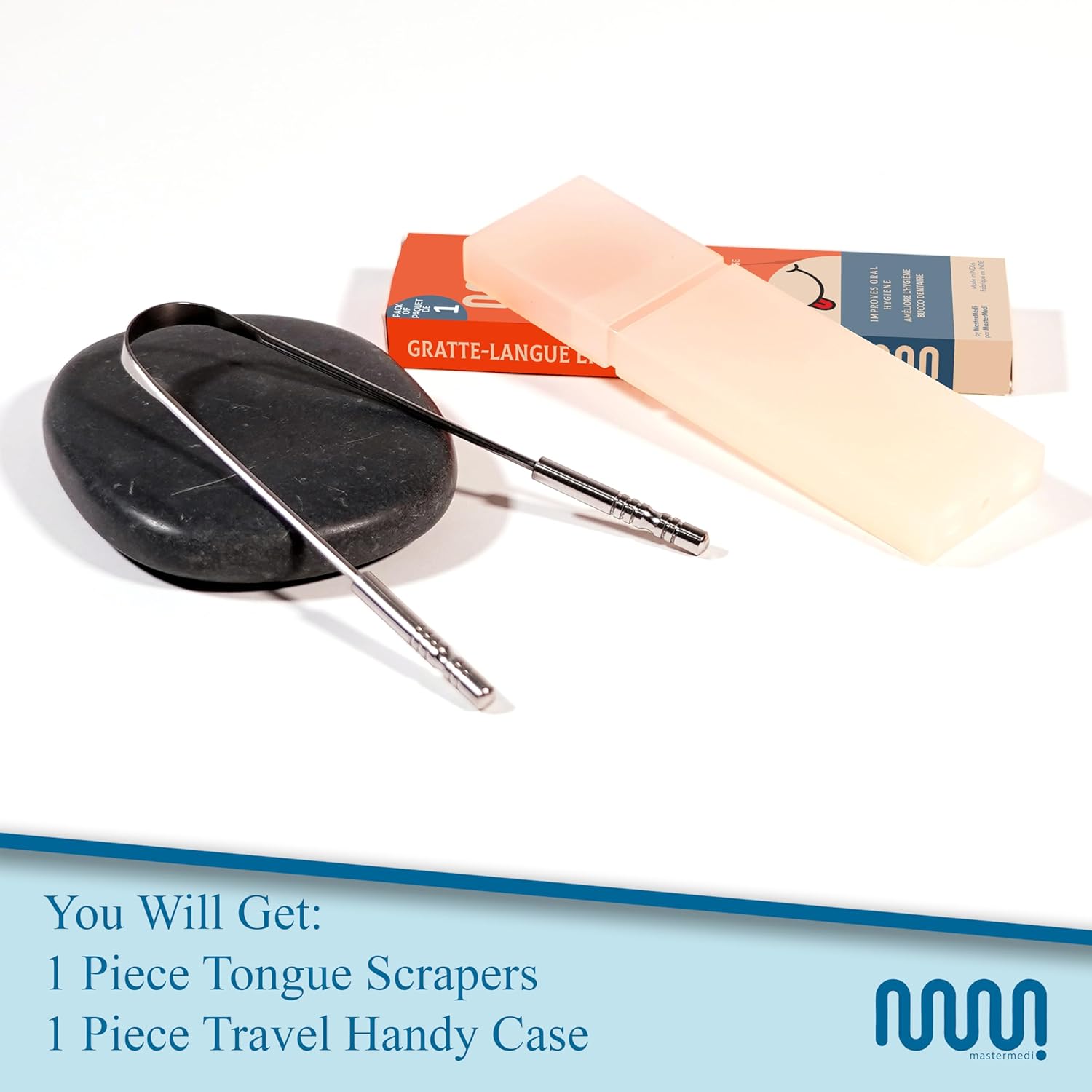 MasterMedi Tongue Scraper with Case Simple to Use Tongue Scraper for Adults, Tongue Cleaner for Oral Care & Hygiene (Single Pack (with Journey Case)) - Image 5