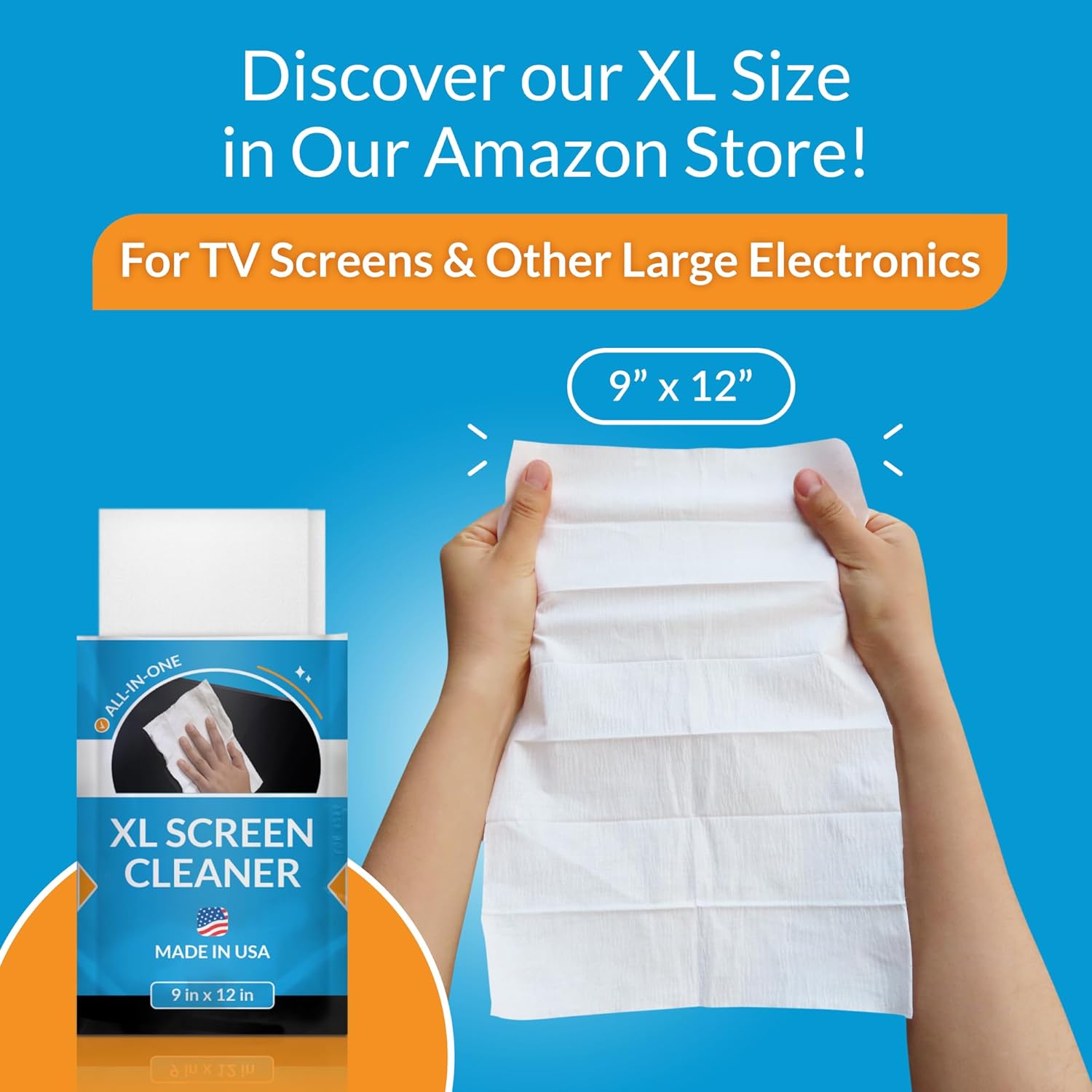 iCloth Massive Display screen Cleansing Wipes for Electronics, Lint-Free and Streak-Free, Quick-Drying, Removes Mud, Fingerprints, and Smudges (100 Wipes) - Image 8