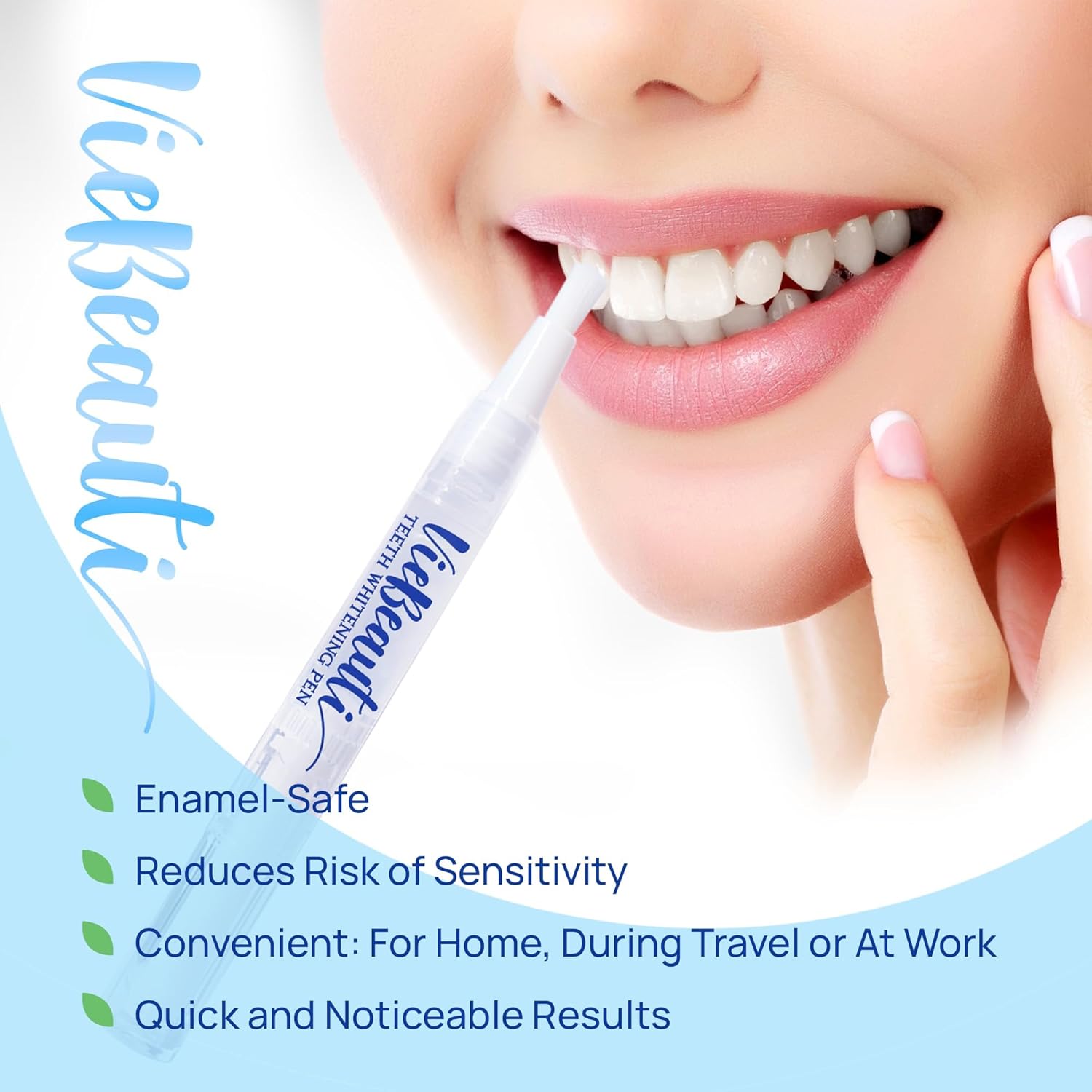 Enamel Whitening Pen Gel Equipment: 35% Carbamide Peroxide Gel for Stain Elimination - No Sensitivity with Remineralizing Pen for a Brighter Whiter Smile Mint (5 Pack) - Image 6