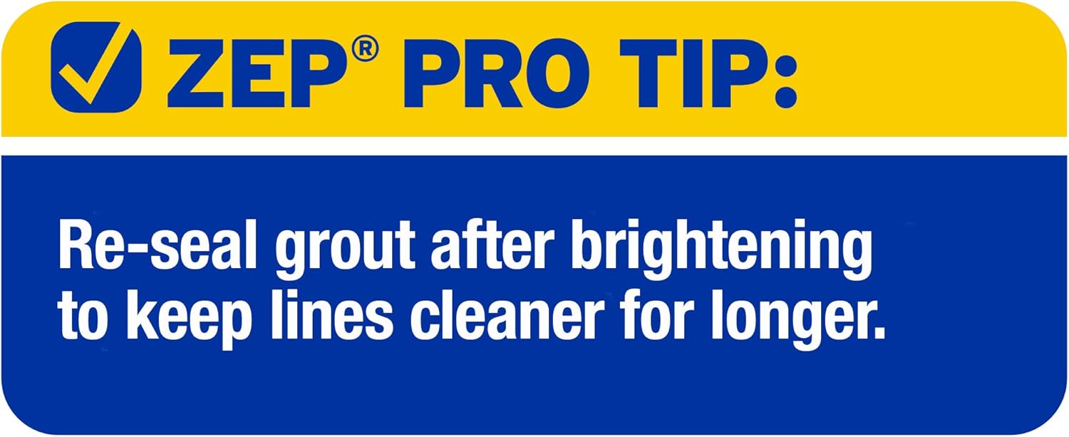 Zep Grout Cleaner and Brightener - 32 Ounce (1 Bottle) - ZU104632 - Deep Cleansing Method Removes Previous Stains From Grout - Image 6