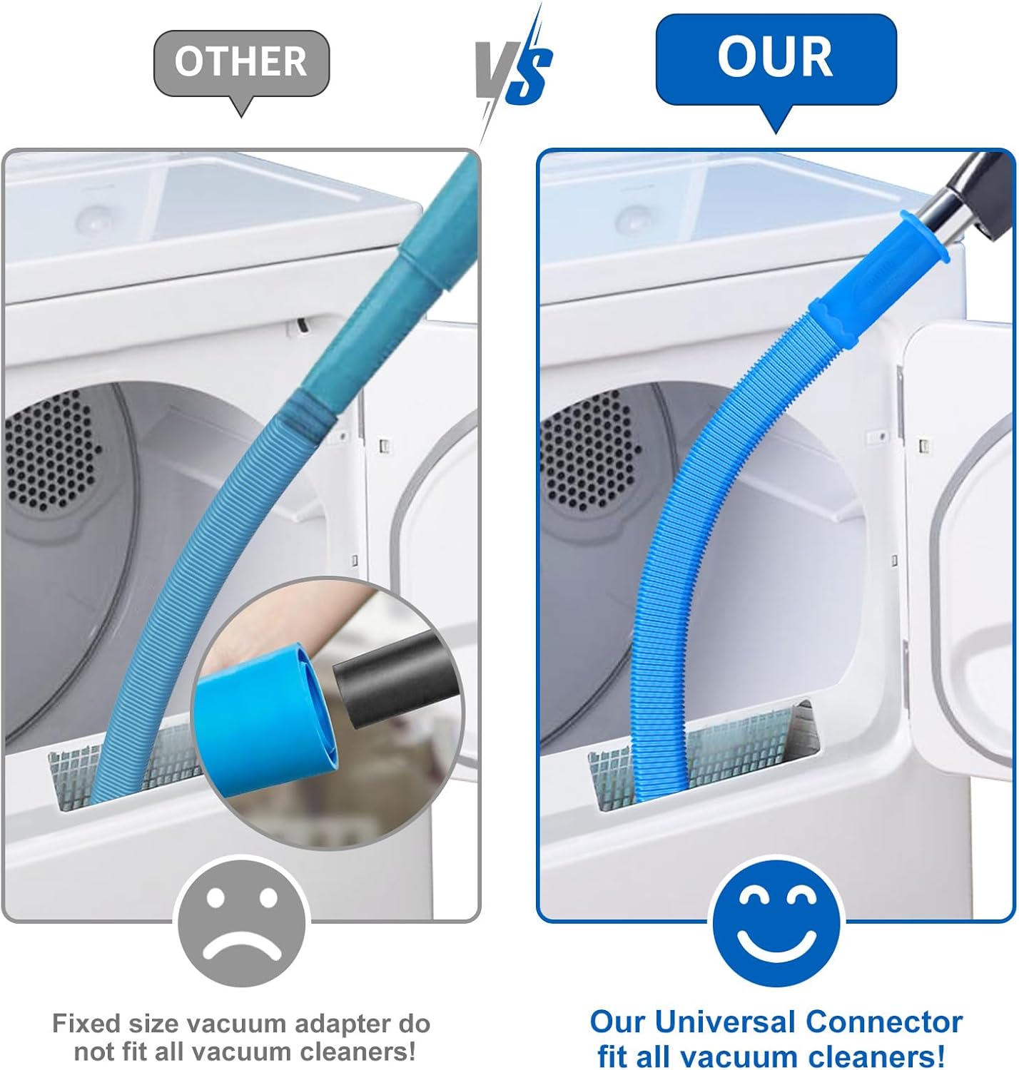 Sealegend Dryer Vent Cleaner Package Vacuum Hose Attachment Suitable with Most Vacuum Cleaner, Rapidly Lint Remover Cleansing Provides - Image 2