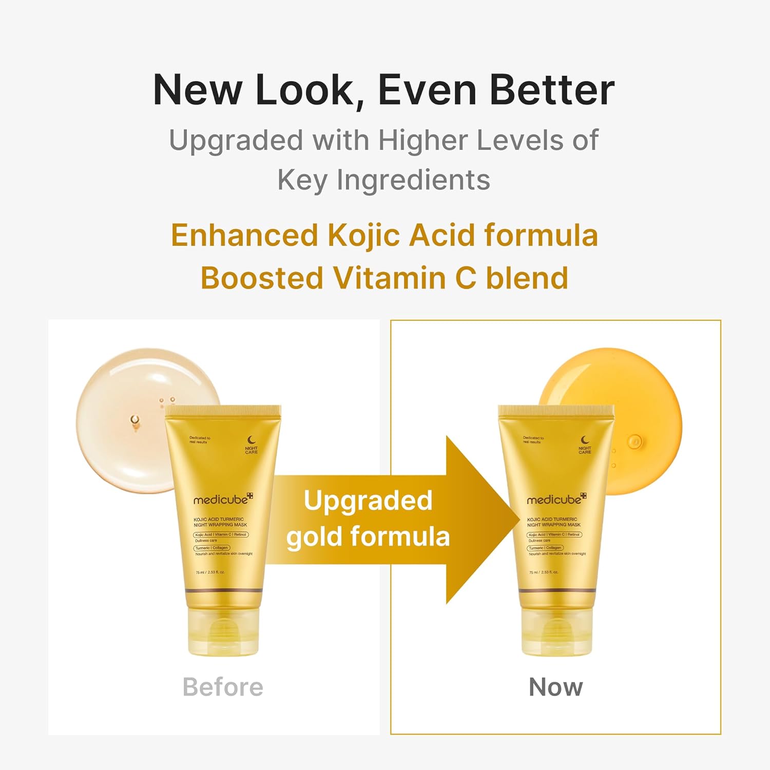 medicube Wrapping Masks Kojic Acid, Turmeric, Vitamin C In a single day Peel Off Facial Masks | Brighten & Defends Towards Pores and skin Stress for a Clear, Glowing Complexion | Korean Pores and skin Care, 2.53 fl.oz - Image 3