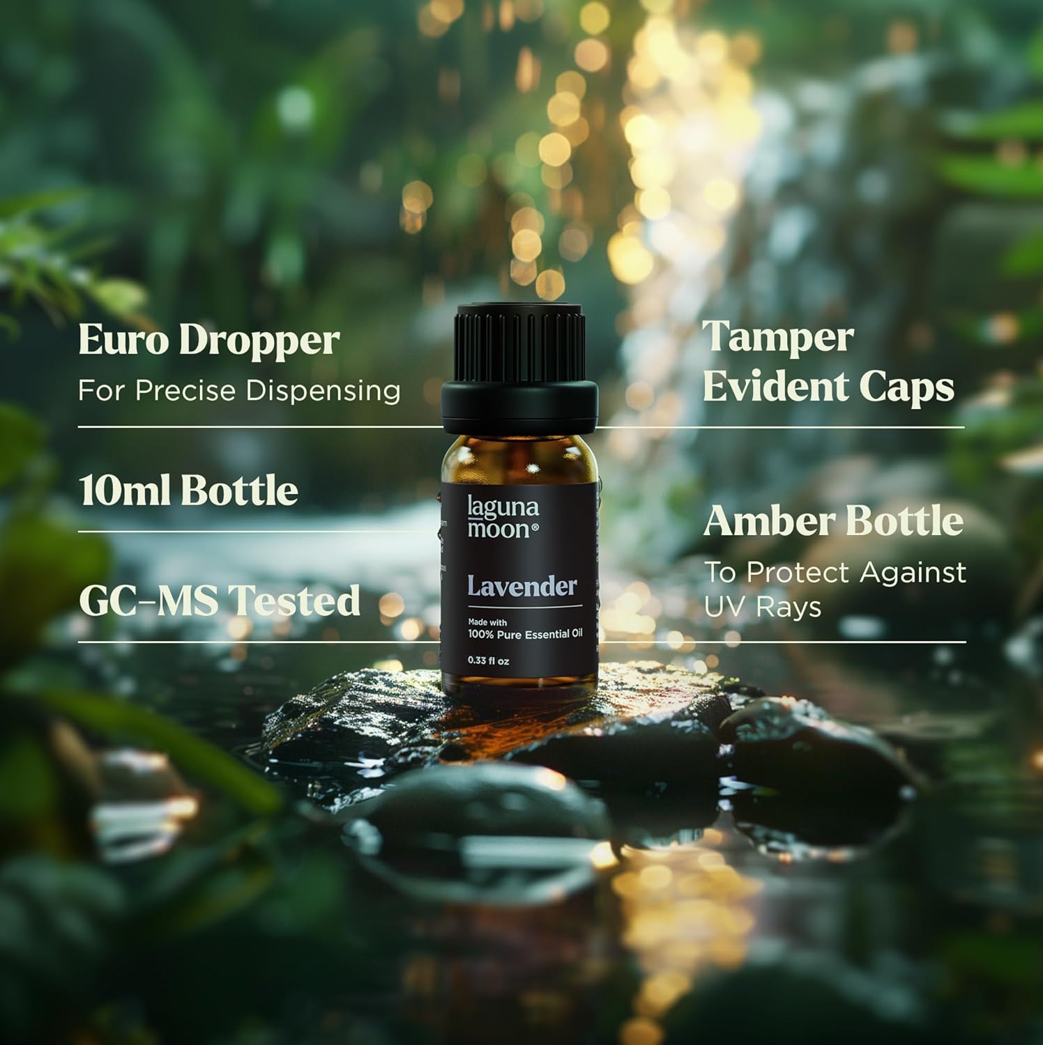 Lagunamoon Important Oils Aromatherapy Set - 6 Oils for Diffusers, Residence Care, Candle Making Scents, Perfume, Humidifiers, Presents - Peppermint, Tea Tree, Lavender, Eucalyptus, Orange (10mL) - Image 7