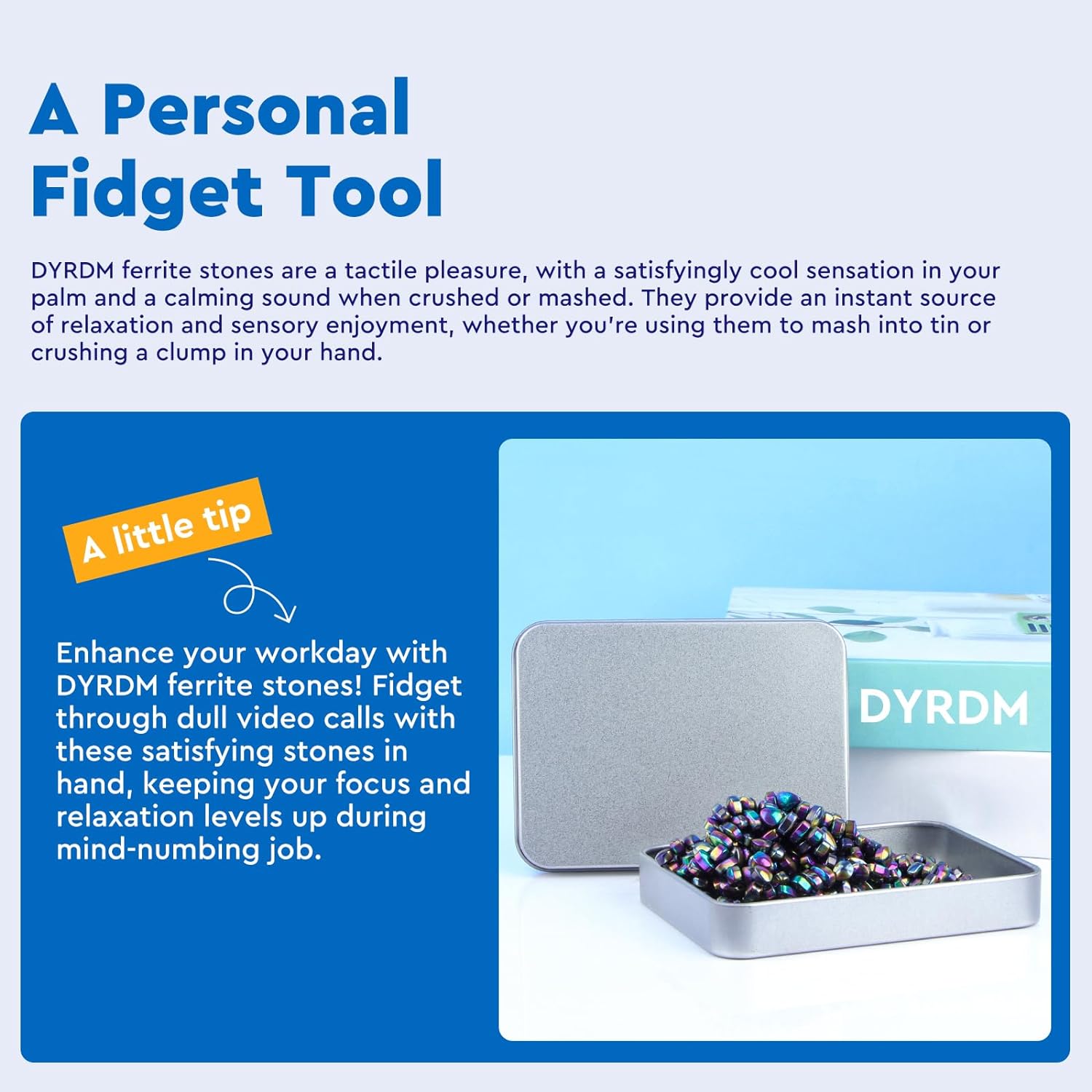 500+ Authentic Ferrite Putty Colourful, Sensory Stones, Grownup Fidget Stress Reduction Desk & Workplace Merchandise, Ferrite Stones Stocking Stuffers Presents - Image 3