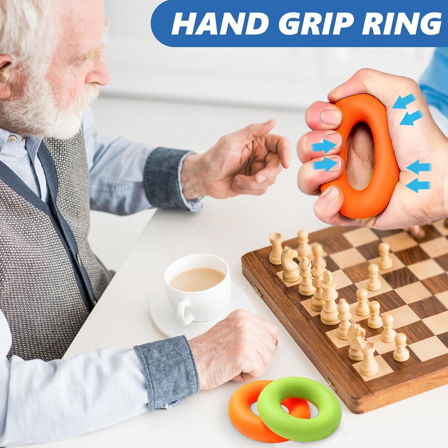 roygra Grip Energy Coach (8 Pack), Forearm Strengthener, Stress Balls for Adults, Hand Strengthening Gadgets, Wrist Finger Strengthener, Bodily Remedy Train Gear, Golf Baseball Climbing - Image 4