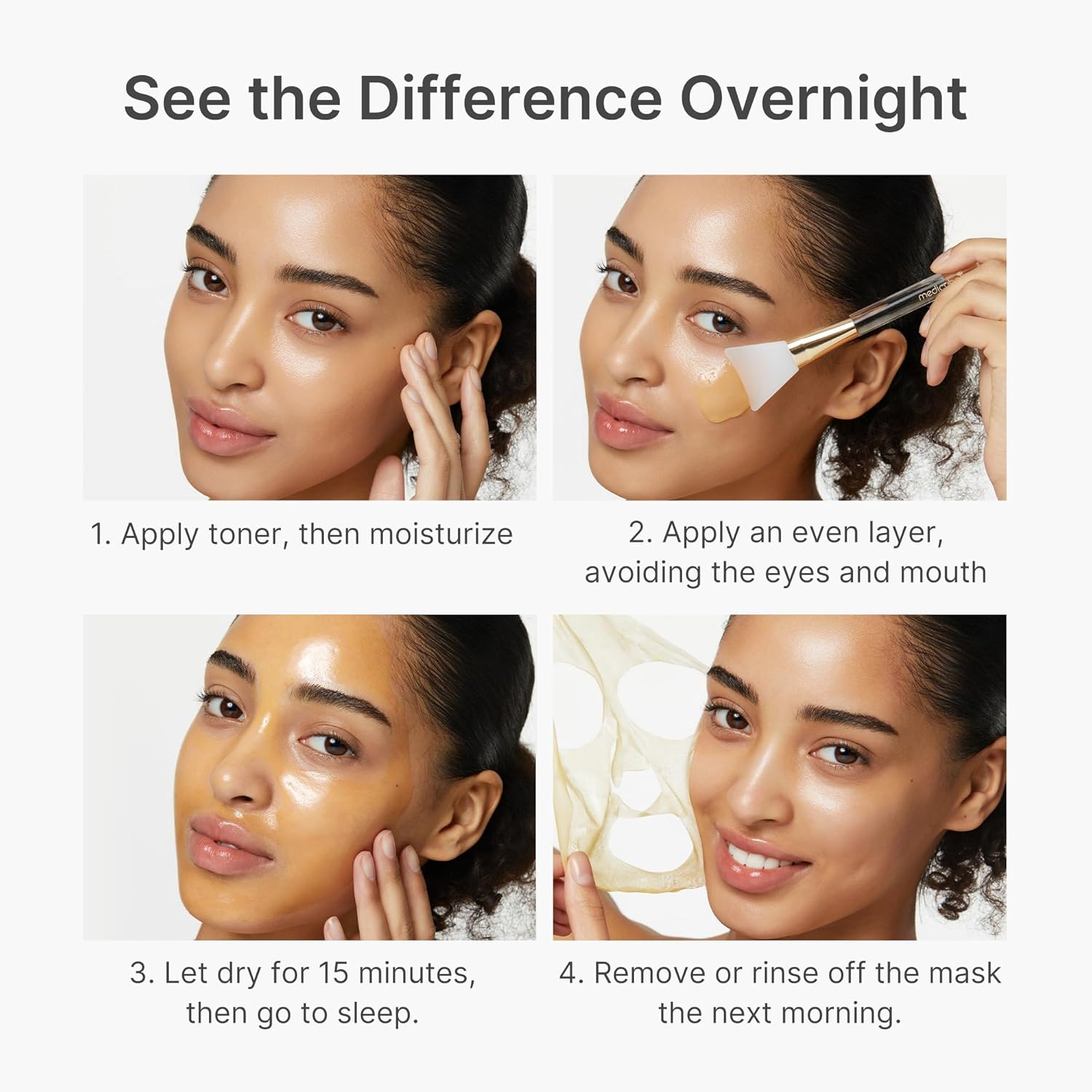 medicube Wrapping Masks Kojic Acid, Turmeric, Vitamin C In a single day Peel Off Facial Masks | Brighten & Defends Towards Pores and skin Stress for a Clear, Glowing Complexion | Korean Pores and skin Care, 2.53 fl.oz - Image 6