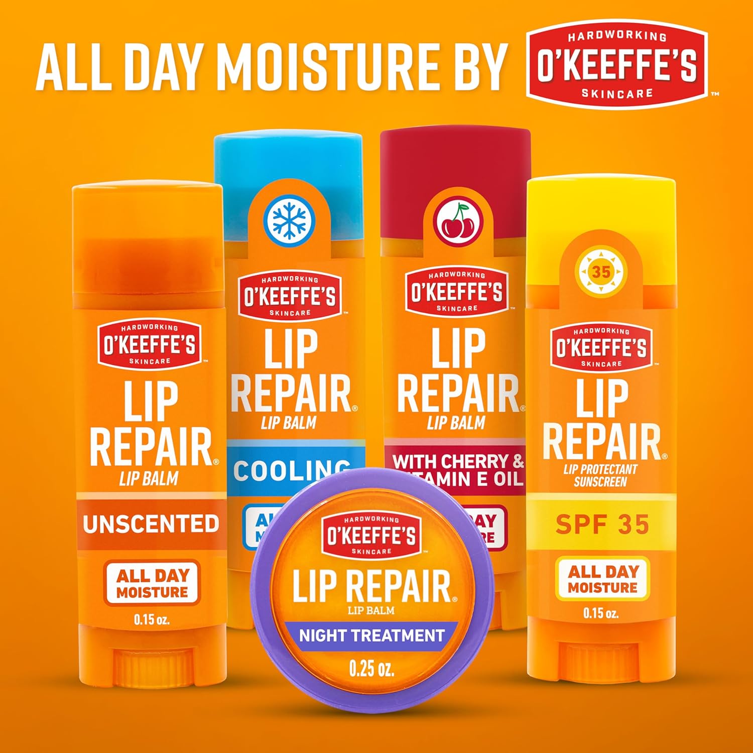 O'Keeffe's Lip Restore Lip Balm with Cherry & Vitamin E Oil - Stick (3 Pack) - Moisturizer for Extraordinarily Cracked, Dry Lips - Image 9