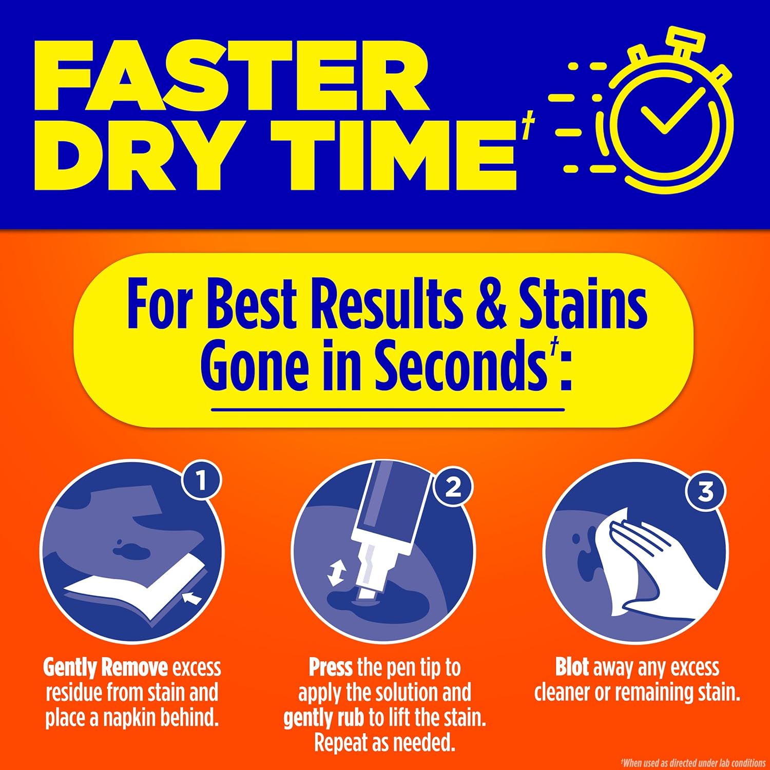 Tide Stain Remover for Garments, Tide To Go Pen, Instantaneous Stain Remover Pen & Spot Cleaner, Transportable & Journey-Pleasant, Works on Meals & Drink Stains, Suits in Purses & Luggage, 3 Rely (Pack of 1) - Image 3