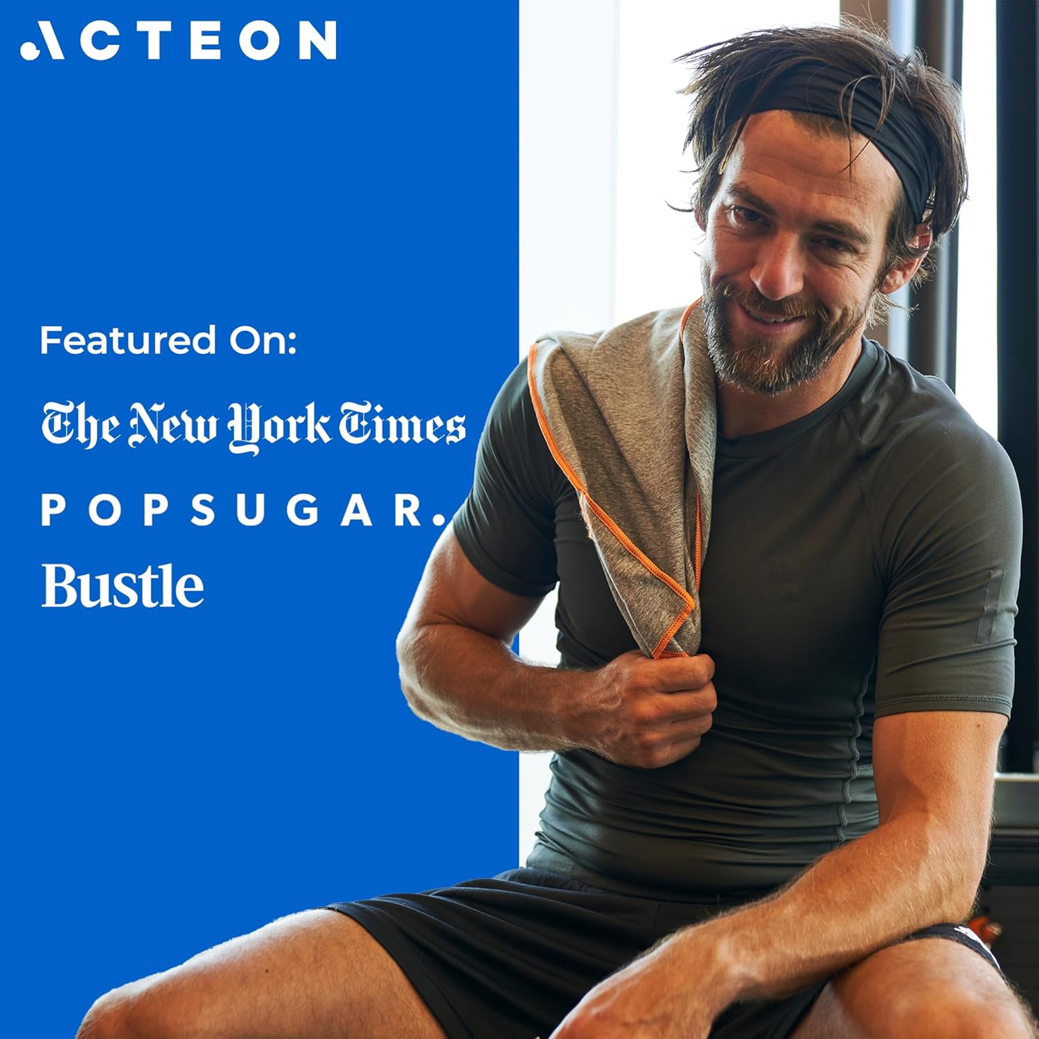 Acteon Microfiber Gymnasium Towels 5 Pack, Fast Dry Silver ION Odor-Free Sweat Towel, Tremendous Absorbent Quick Drying for Males & Girls, Exercise, Yoga, Working, Mountain climbing, Journey – 16x30.5 Inch - Image 8