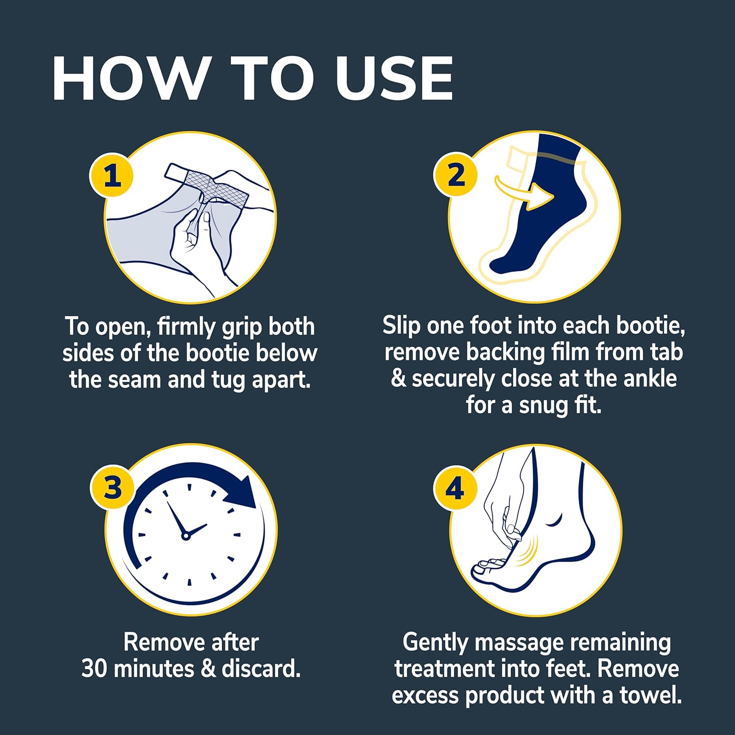 Dr. Scholl's® Drained, Achy Ft Soothing & Reviving Foot Masks, 3 Pair, Warming Booties - Image 6