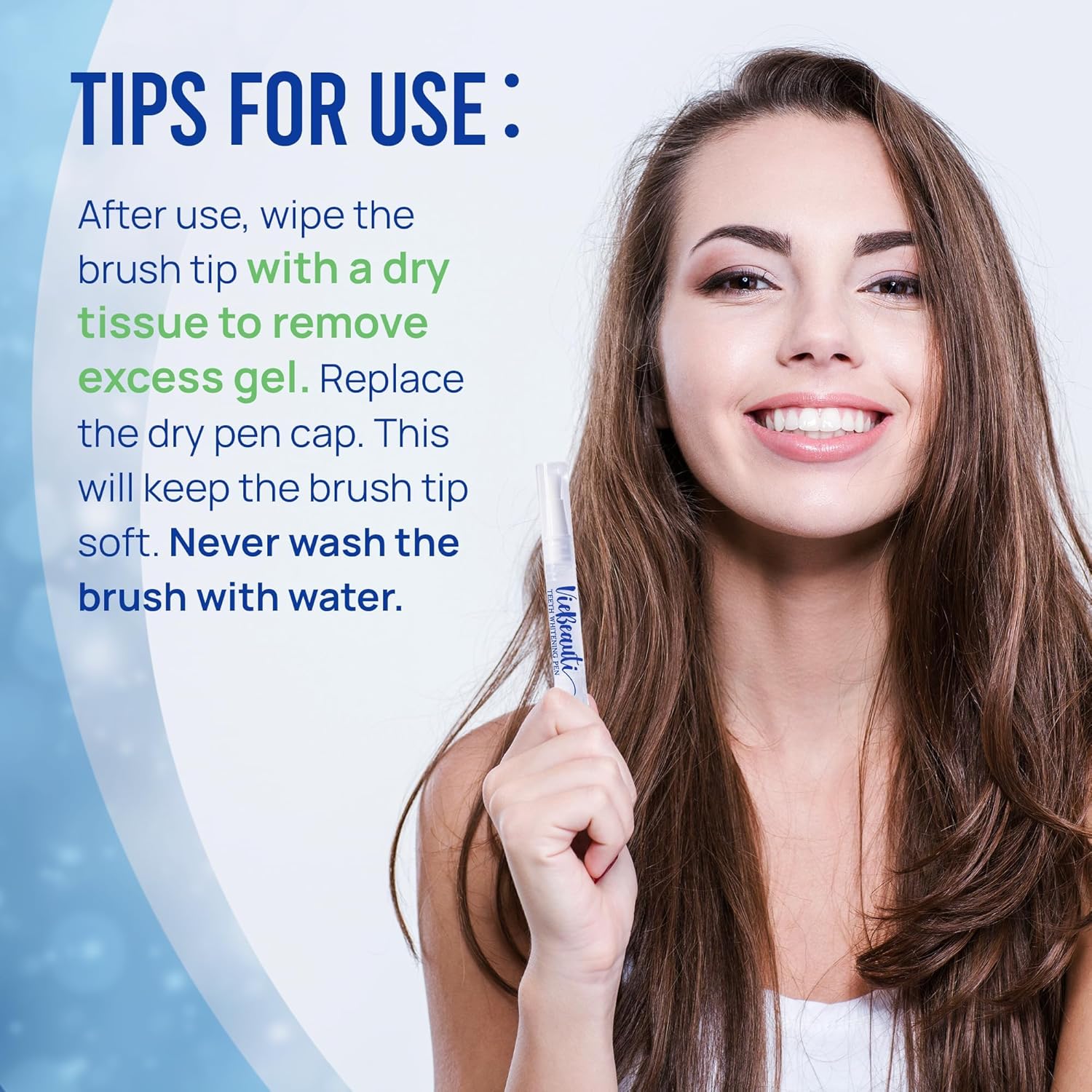 Enamel Whitening Pen Gel Equipment: 35% Carbamide Peroxide Gel for Stain Elimination - No Sensitivity with Remineralizing Pen for a Brighter Whiter Smile Mint (5 Pack) - Image 8