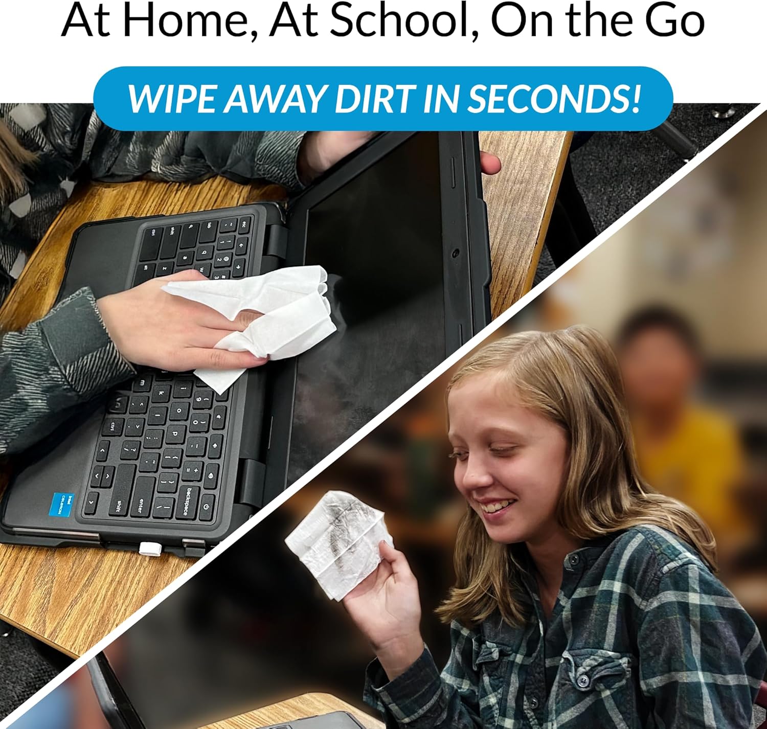 iCloth Massive Display screen Cleansing Wipes for Electronics, Lint-Free and Streak-Free, Quick-Drying, Removes Mud, Fingerprints, and Smudges (100 Wipes) - Image 6