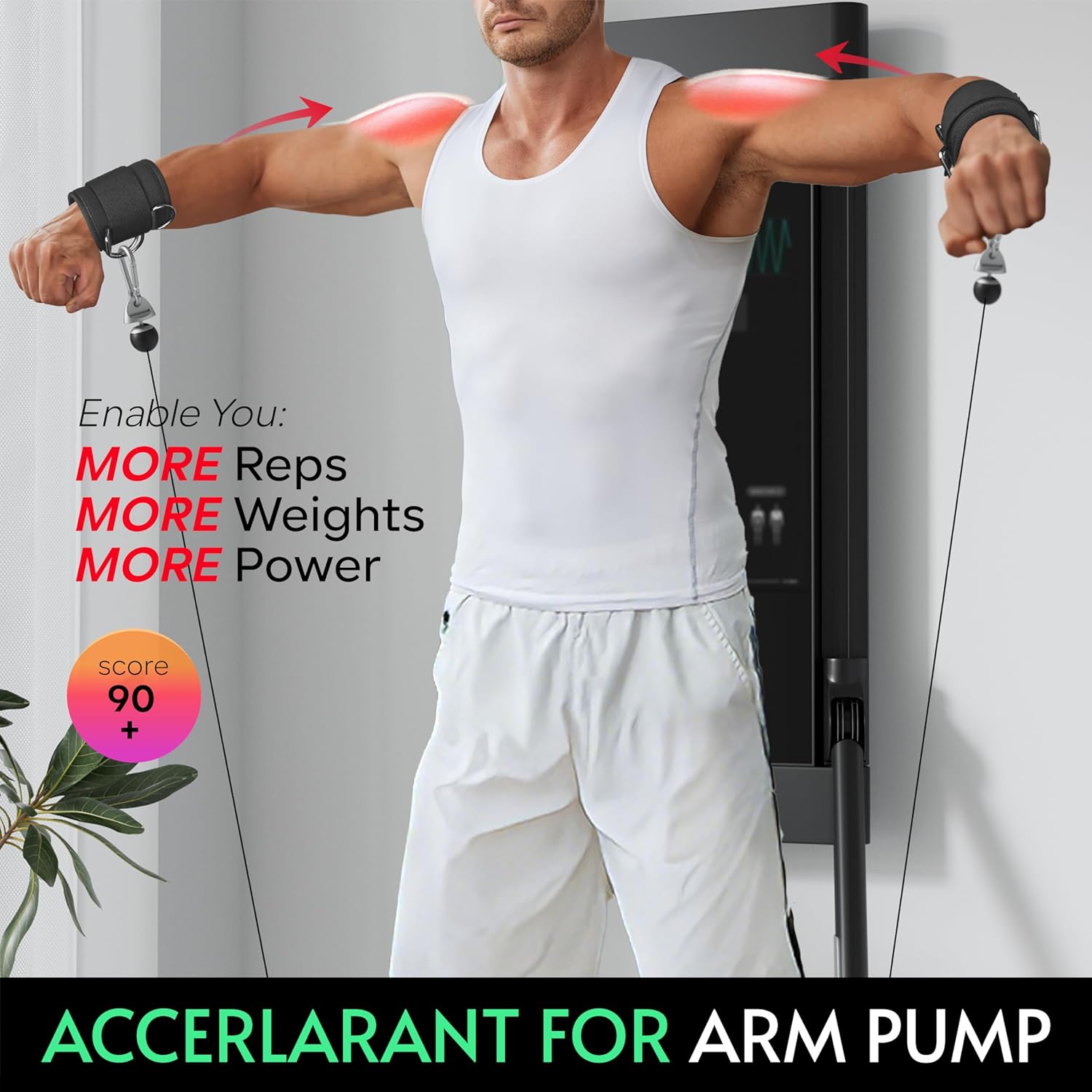 Ankle Strap Appropriate with Tonal Machine, Kick Again Ankle Straps for Sensible Residence Health club, Cable Machine Attachment with Multi-Angle Adjustment, Further Strap for Foot Help, Heavy-Responsibility - Image 4