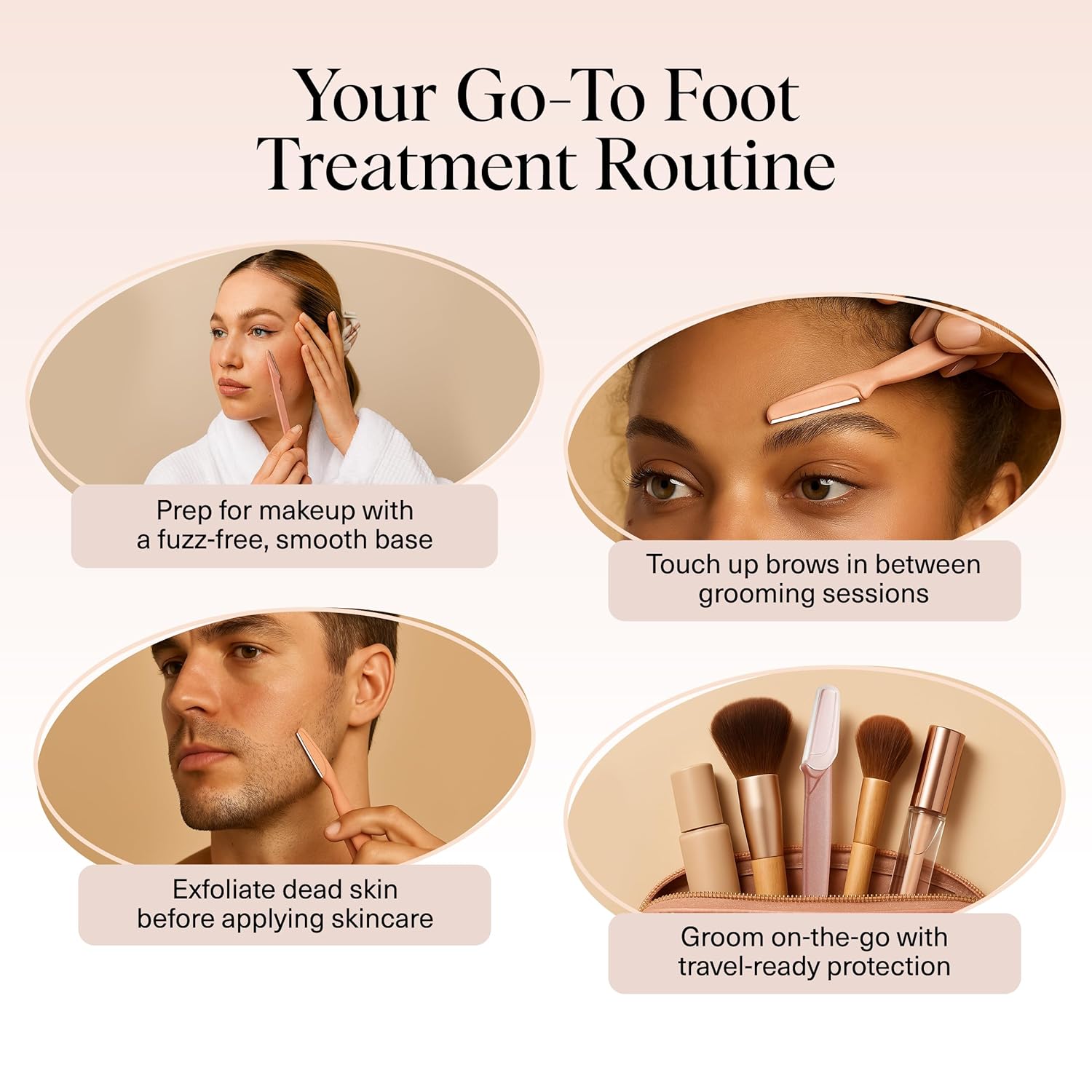 Kitsch Dermaplane Razor for Girls Face – Face Razors for Girls & Males, Eye Forehead Razors & Face Shaver – Exfoliating Facial Razor & Dermaplaner as Pores and skin Care Device for Smoother Pores and skin - Terracotta, 6 pcs - Image 6