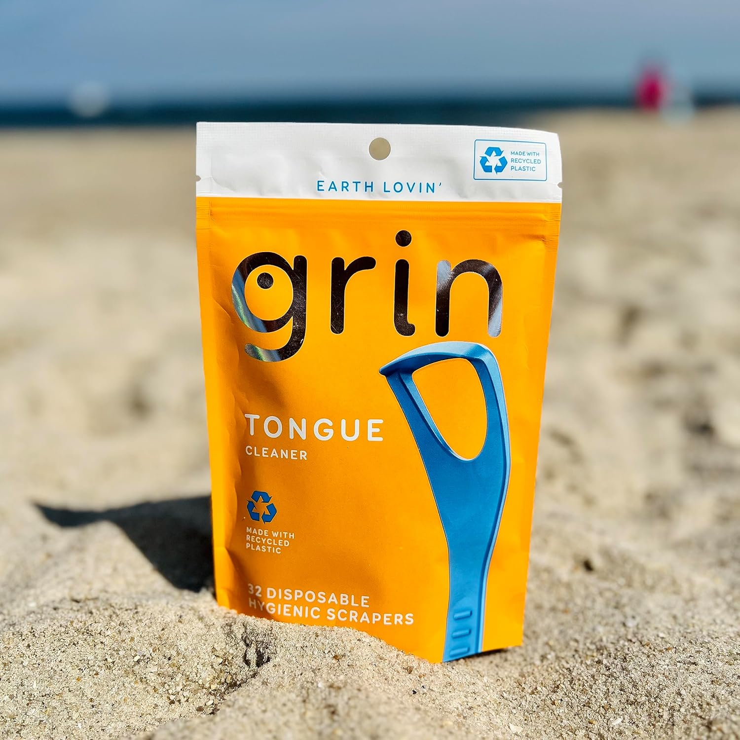 GRIN Tongue Cleaner, 32 Rely, Disposable Tongue Cleaner, Hygienic Scraper, Recycled Plastic, Clear Tongue, Promote Contemporary Breath, Contains Protected Fold- Again Tooth Decide - Image 8