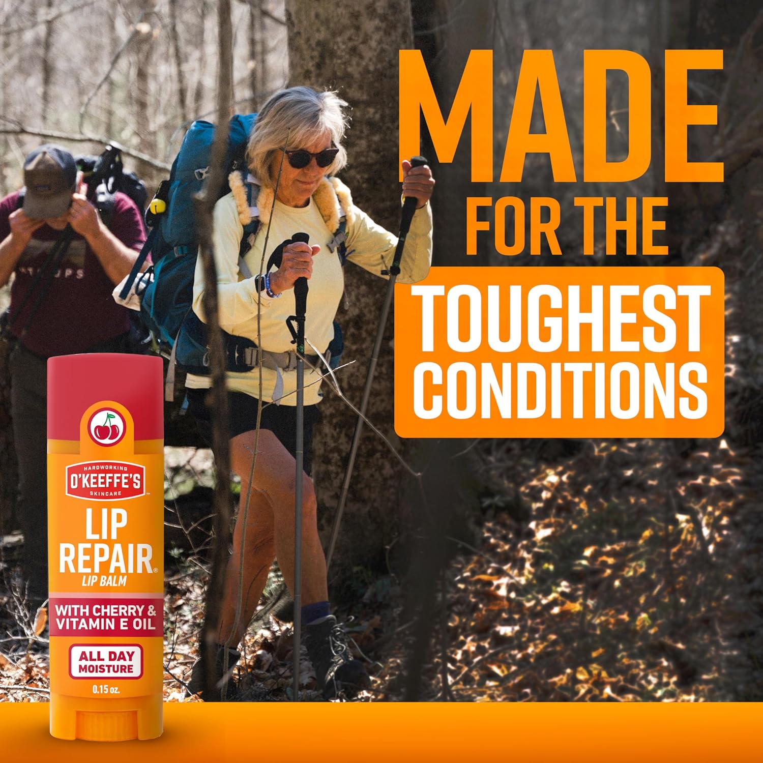 O'Keeffe's Lip Restore Lip Balm with Cherry & Vitamin E Oil - Stick (3 Pack) - Moisturizer for Extraordinarily Cracked, Dry Lips - Image 3