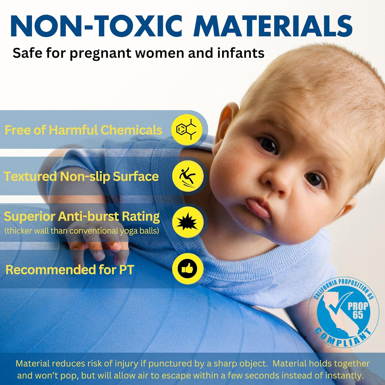 ProBody Pilates Train Ball - A number of Sizes Gymnasium Grade Steadiness Ball for Health, Yoga, Exercise, Being pregnant & Bodily Remedy - Image 5