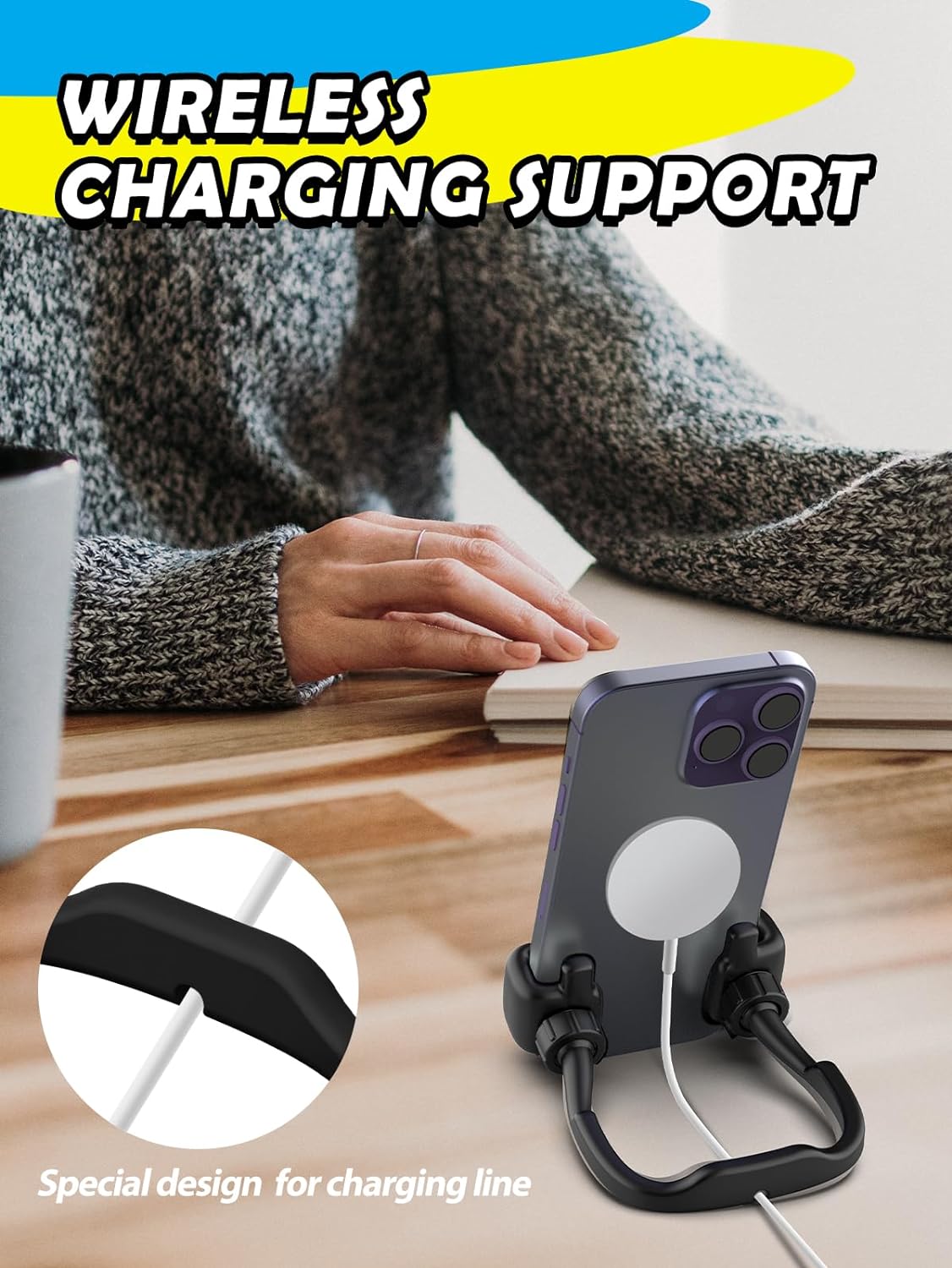 Easter Basket Stuffers for Teenagers Boys Ladies Him Males Concepts: 2 Pack Thumbs Up Lazy Telephone Stand Cell Telephone Holder Easter Items for Youngsters Teenage Son Her Girls Spouse Adults Humorous Cool Devices - Image 6