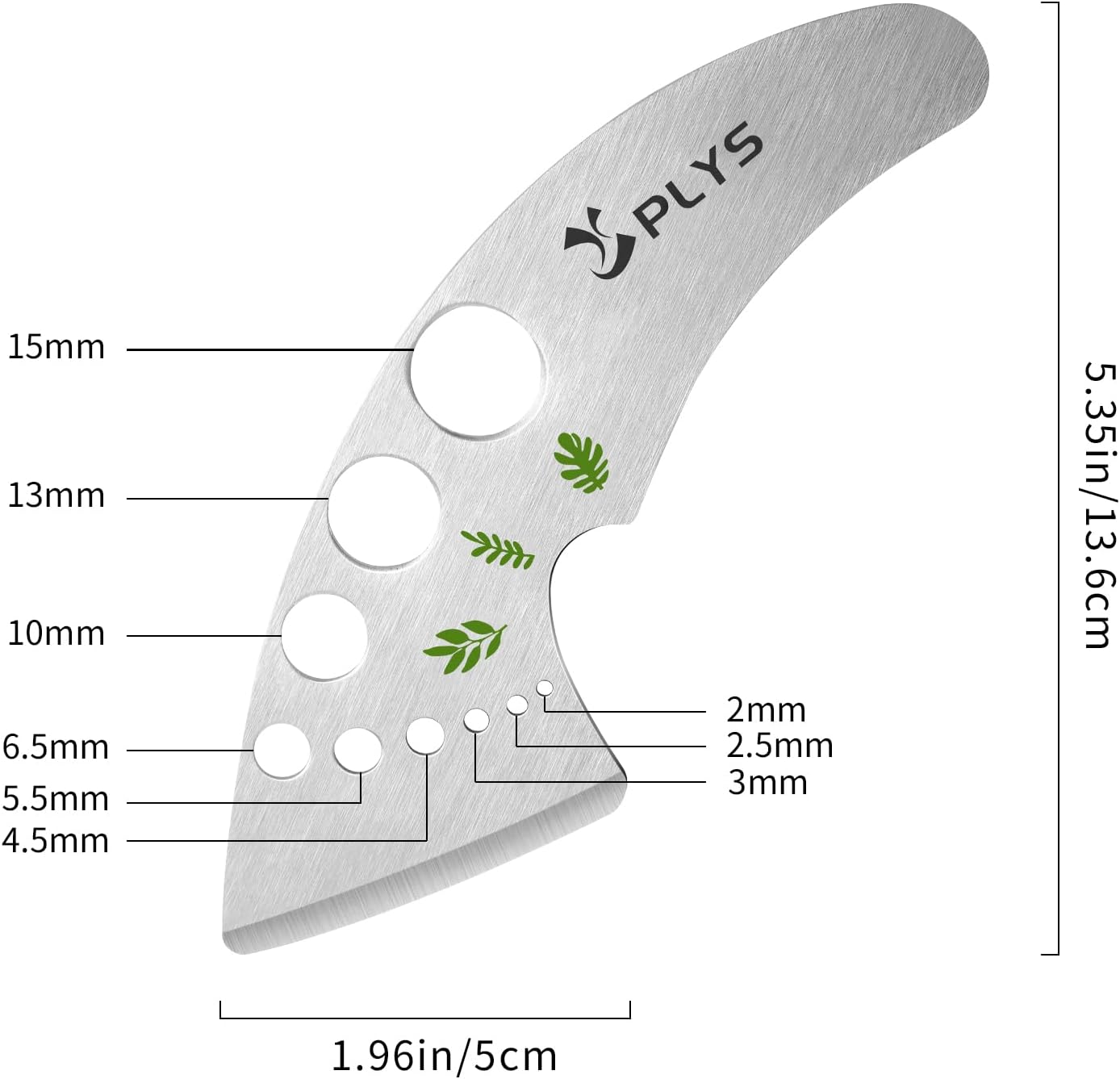 Plys Herb Stripper Software 9 Holes - Stainless Metal Kitchen Herb Stripping Software, Herb Leaf Peeler for Kale, Chard, Collard Greens, Rosemary, Thyme, Parsley and Basil, 2025 Skilled Kitchen Devices - Image 6