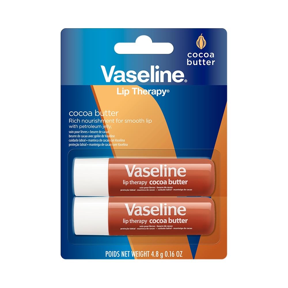 Vaseline Lip Remedy Cocoa Butter Twin Pack