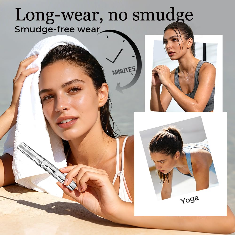 Waterproof Mascara, 2026 New Metallic Wand Volumizing and Lengthening Mascara, Waterproof Fast Drying System for Pure 3D and Definition, Curling Volumizing and Pure Size (1P) - Image 5