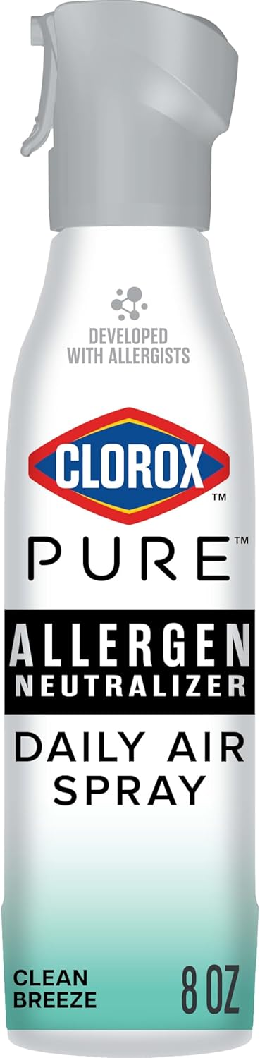 Clorox PURE Allergen Neutralizer Every day Air Spray, Clear Breeze, 8 Ounces