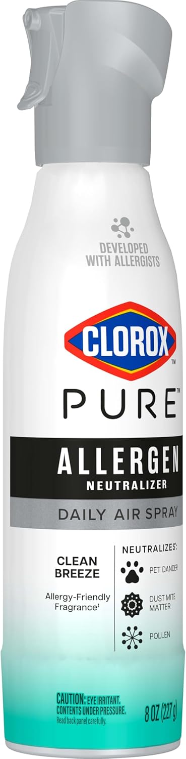 Clorox PURE Allergen Neutralizer Every day Air Spray, Clear Breeze, 8 Ounces - Image 13