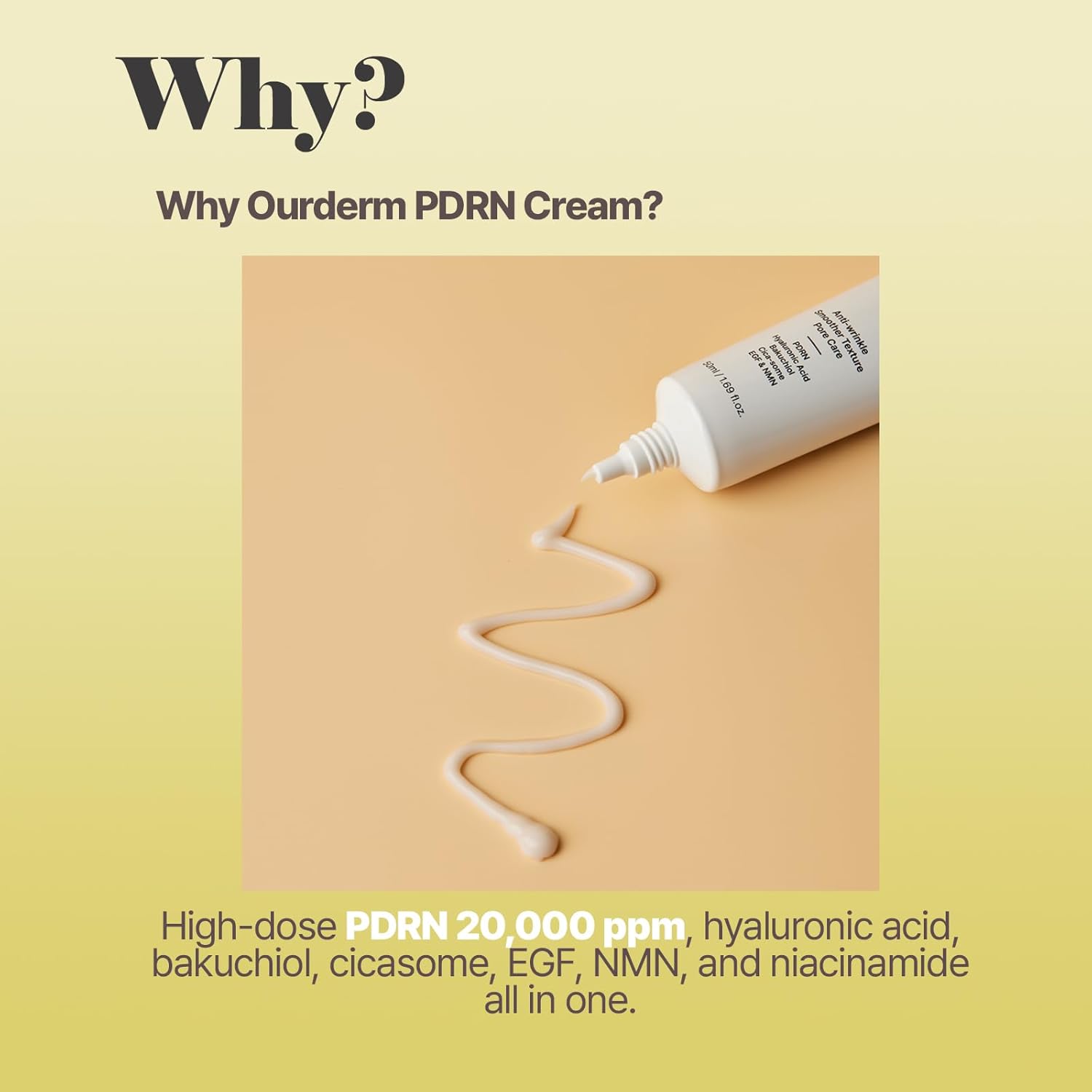 PDRN Full Intensive Cream, PDRN 20,000ppm Every day Face Moisturizer for Pores and skin Hydration & Conditioning, Light-weight Korean Skincare Method - Image 4