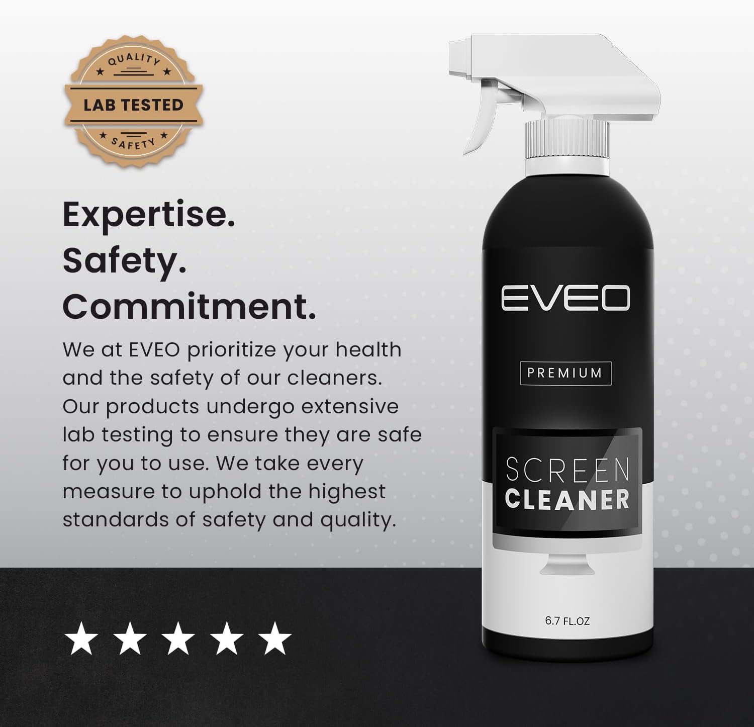 EVEO Display screen Cleaner Spray - Massive Display screen Cleaner Bottle - TV Display screen Cleaner, Pc Display screen Cleaner, for Laptop computer, Telephone, Ipad - Pc Cleansing package Digital Cleaner (1 Pack) - Image 8