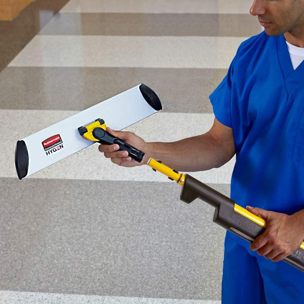 Rubbermaid Business Merchandise HYGEN Microfiber Fast-Join Mop Body 18 inch Silver for Janitorial/Skilled/Industrial Cleaners for Heavy-Obligation Ground Cleansing/Mopping/Dusting - Image 5