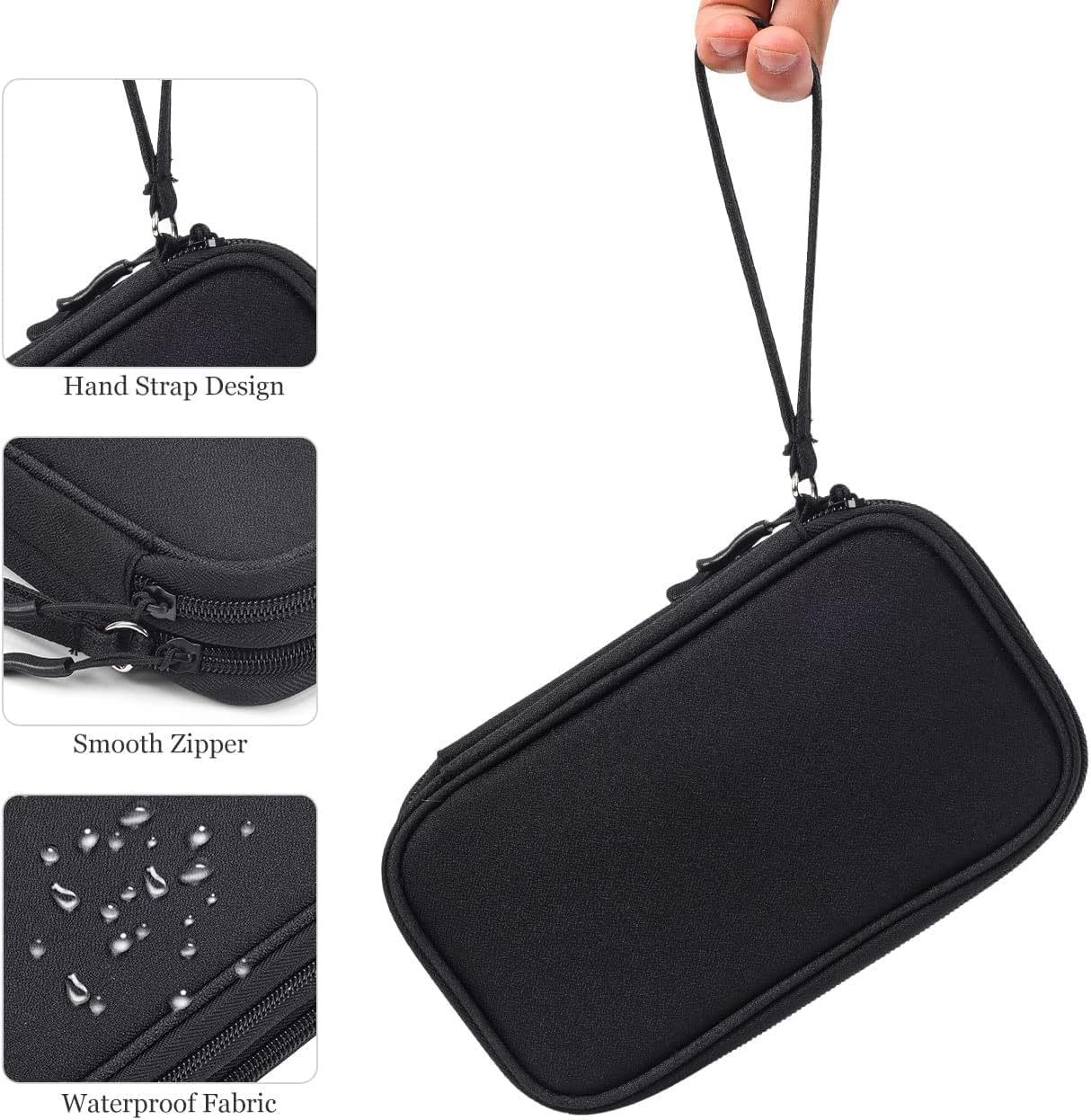 Electronics Equipment Organizer Pouch Bag, Journey Common Organizer for Cable, Charger, Cellphone, SD Card, Enterprise Journey Gadget Bag - Image 8