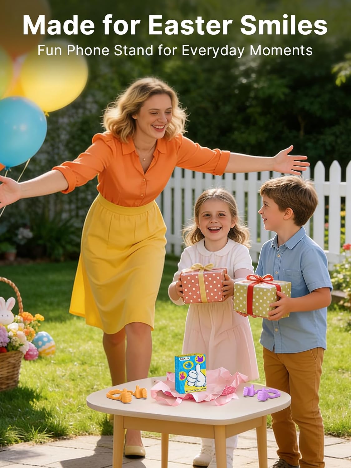 Easter Basket Stuffers for Teenagers Boys Ladies Him Males Concepts: 2 Pack Thumbs Up Lazy Telephone Stand Cell Telephone Holder Easter Items for Youngsters Teenage Son Her Girls Spouse Adults Humorous Cool Devices - Image 8